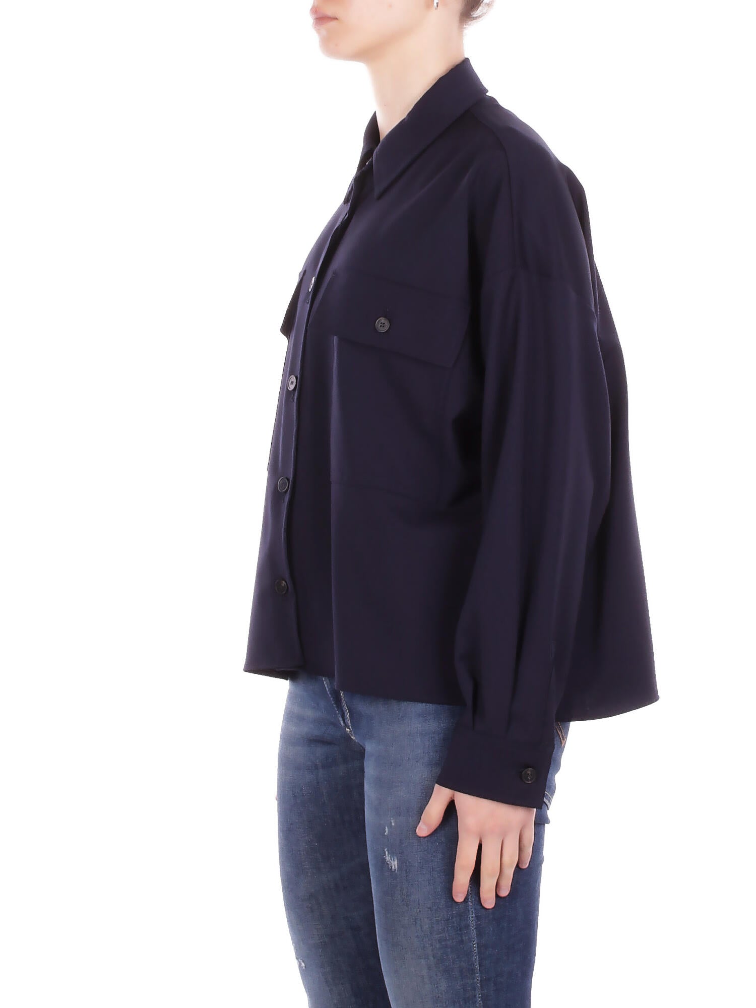 MAX MARA Donna Camicia 2615041021600 001 Wkd mulino Blu