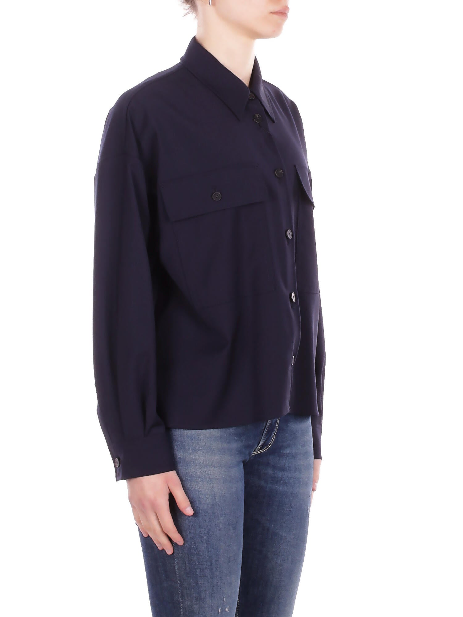 MAX MARA Donna Camicia 2615041021600 001 Wkd mulino Blu