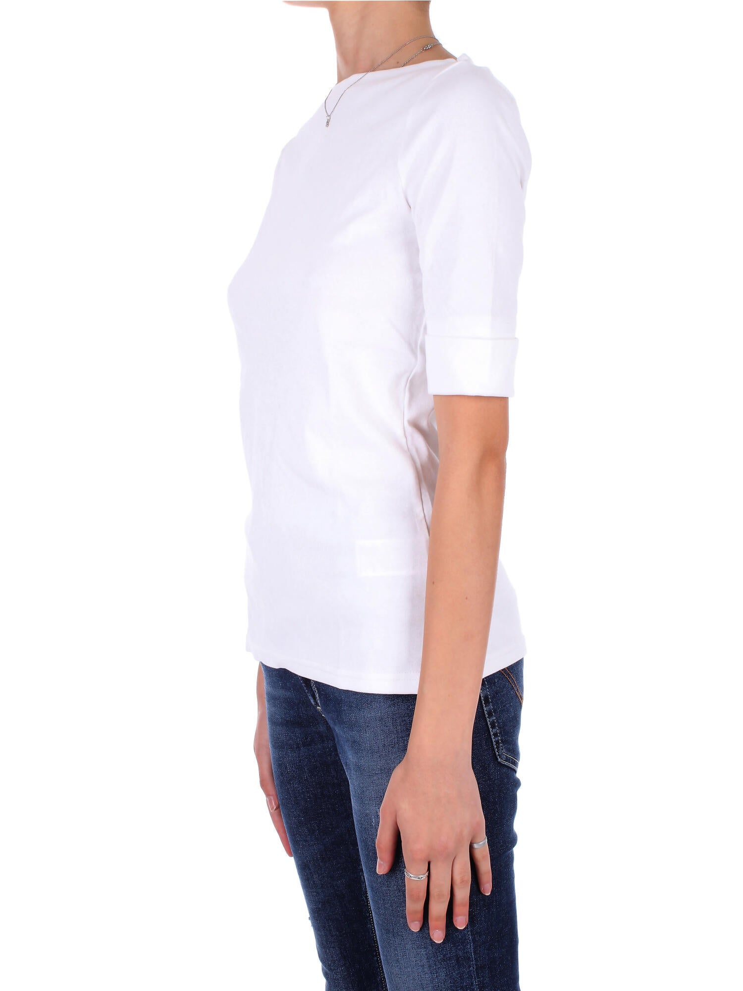 RALPH LAUREN Donna Maglia 200654963 007 Judy elbow sleeve knit White
