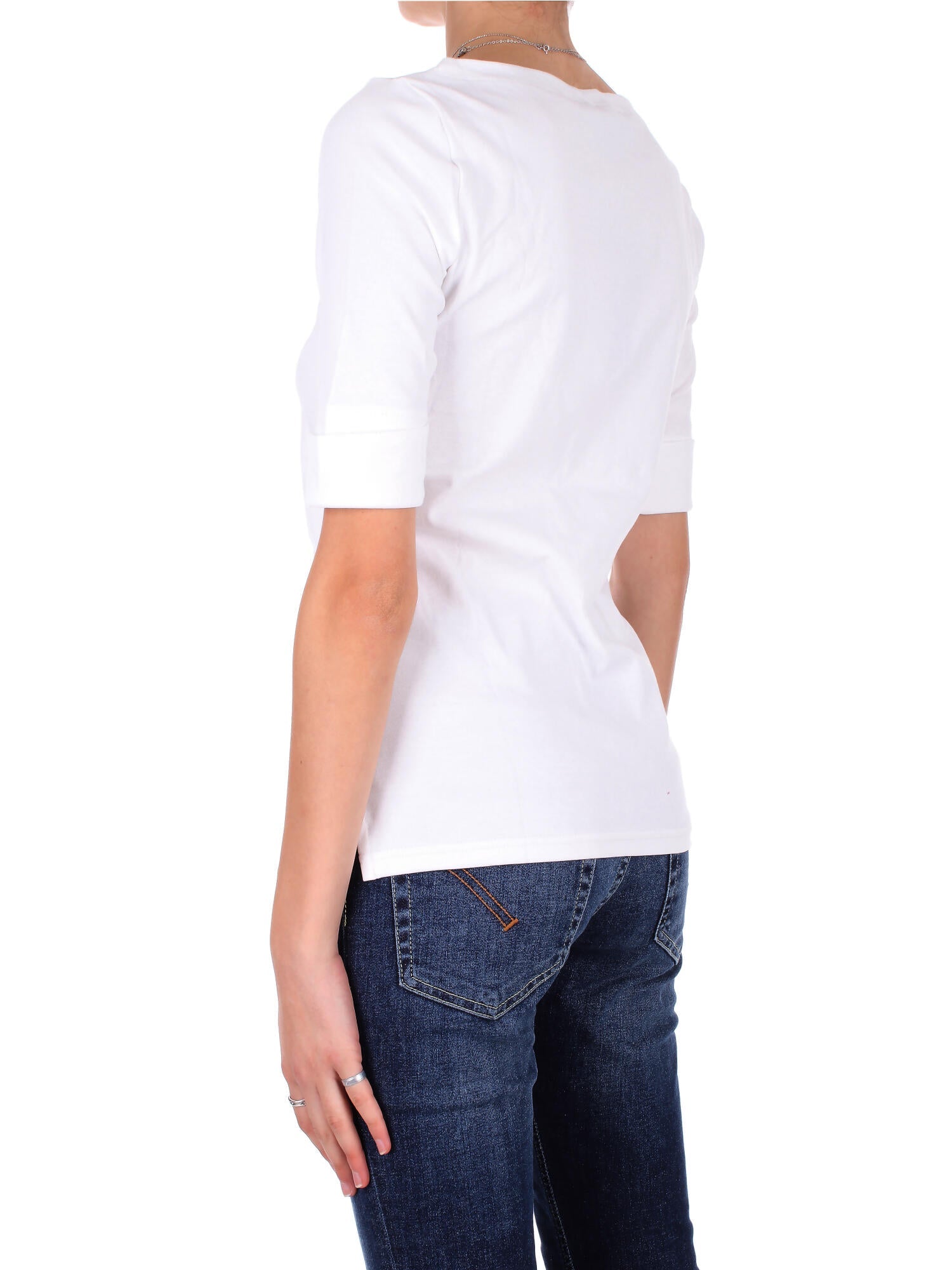 RALPH LAUREN Donna Maglia 200654963 007 Judy elbow sleeve knit White