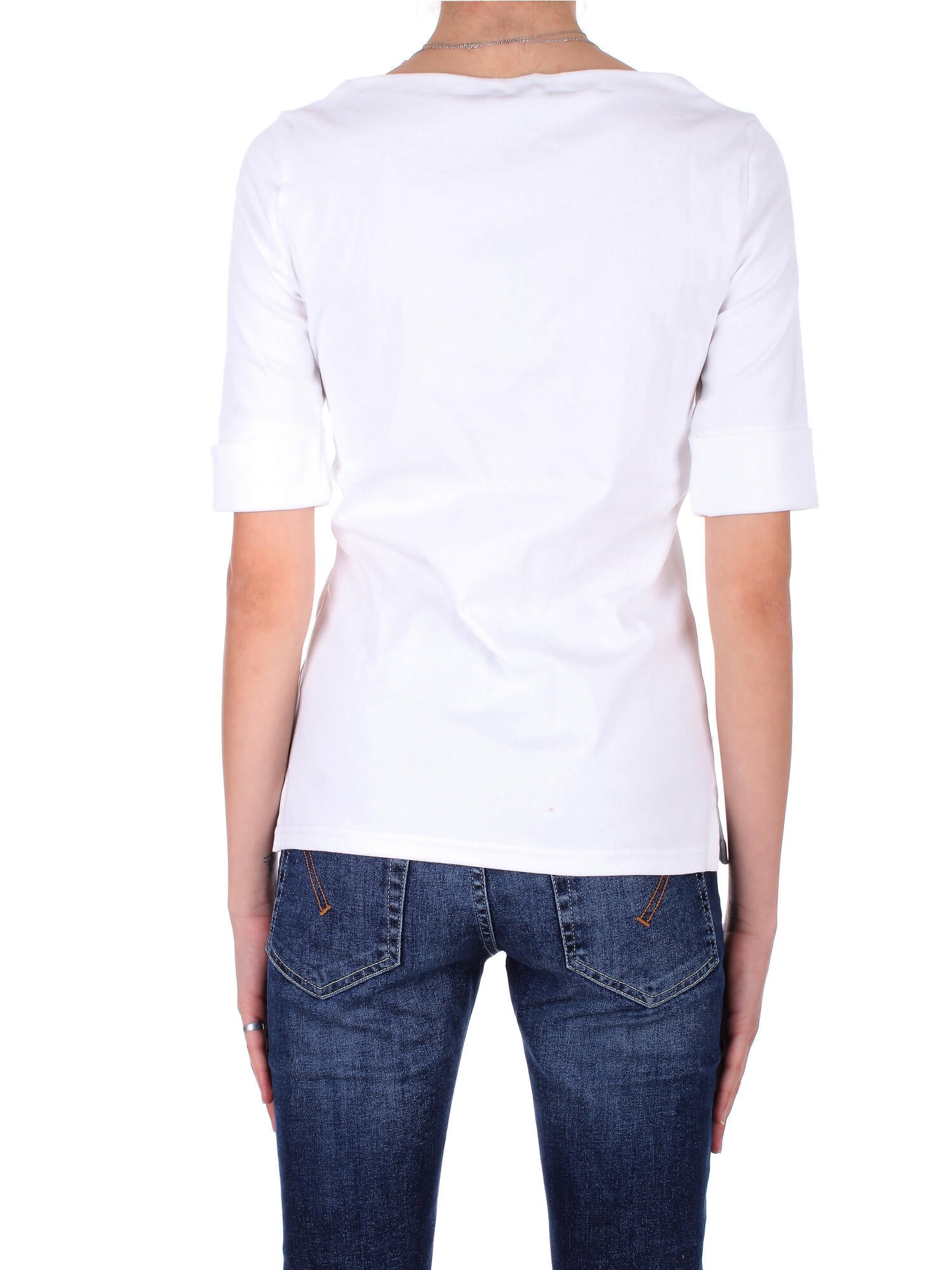 RALPH LAUREN Donna Maglia 200654963 007 Judy elbow sleeve knit White
