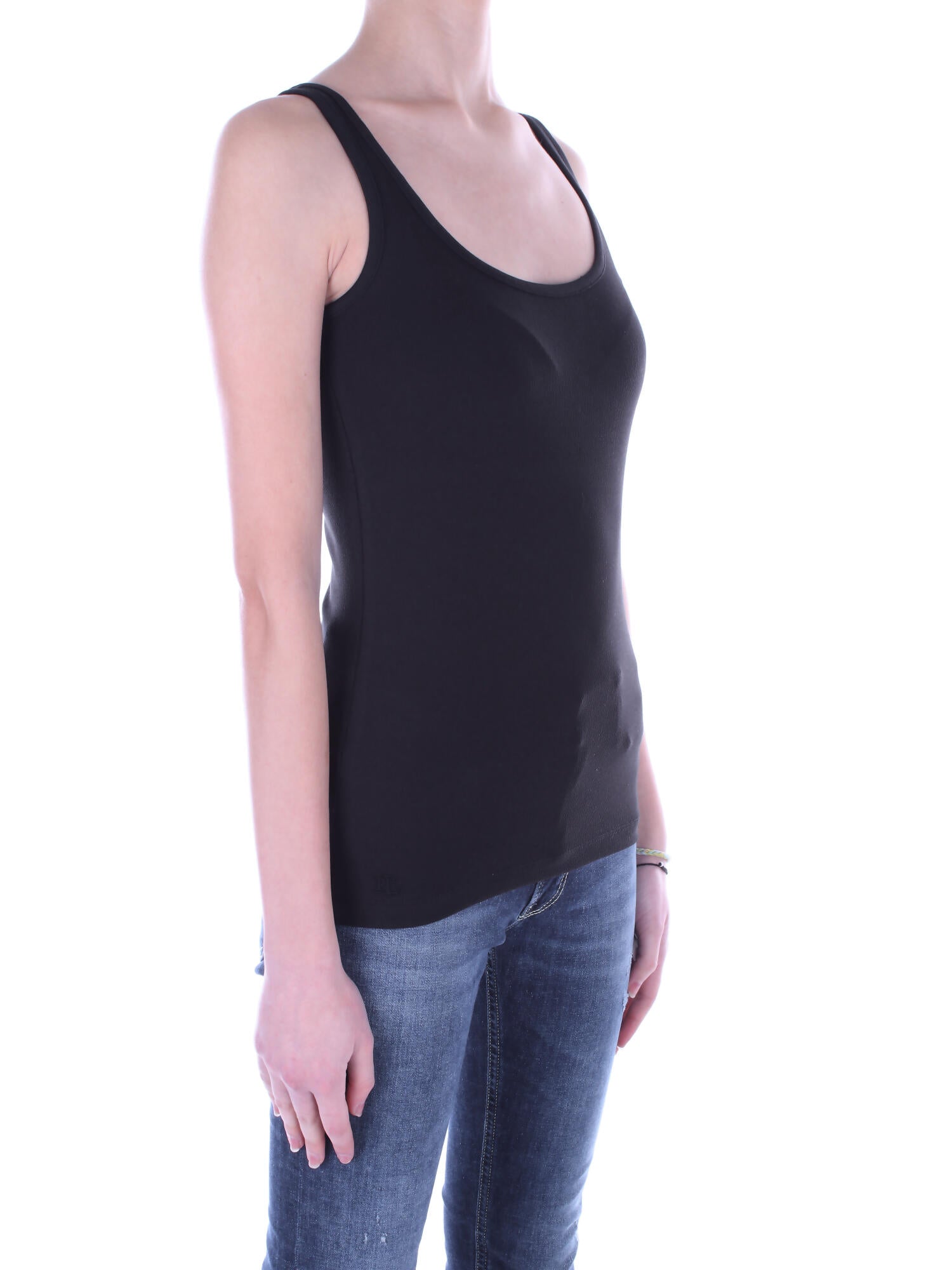 RALPH LAUREN Donna Canotta 200704777 005 Kelly sleeveless Black