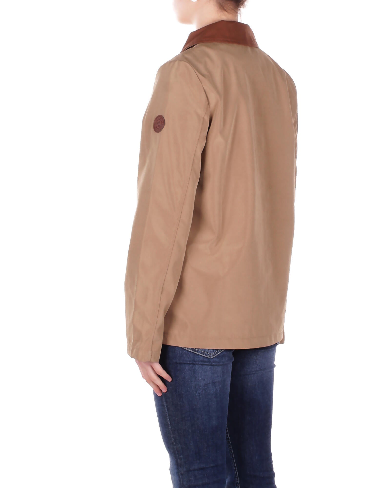 RALPH LAUREN Donna Giubbotto 297P10884 001 Bnd sh jt sb unlined coat Tan