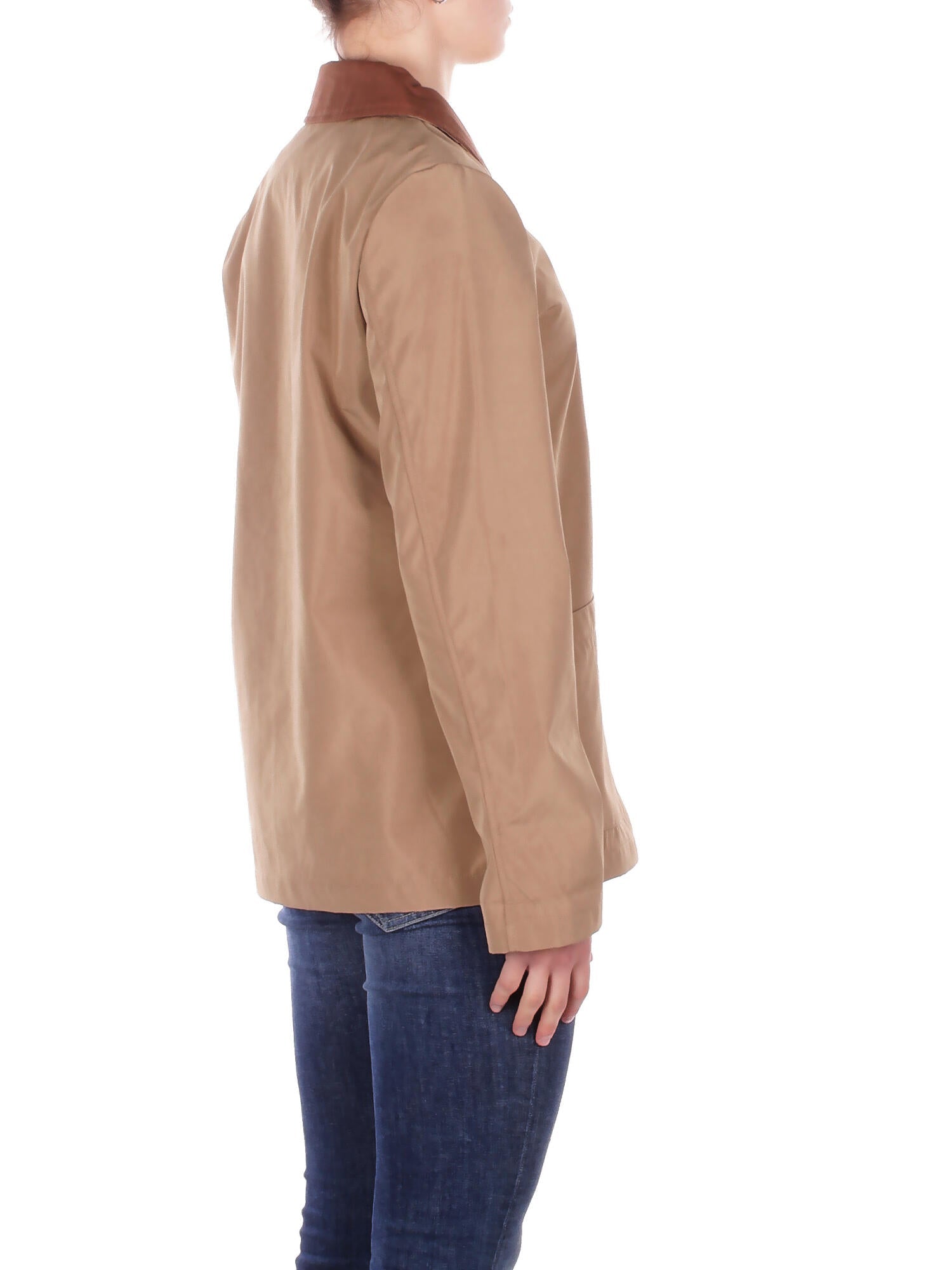 RALPH LAUREN Donna Giubbotto 297P10884 001 Bnd sh jt sb unlined coat Tan