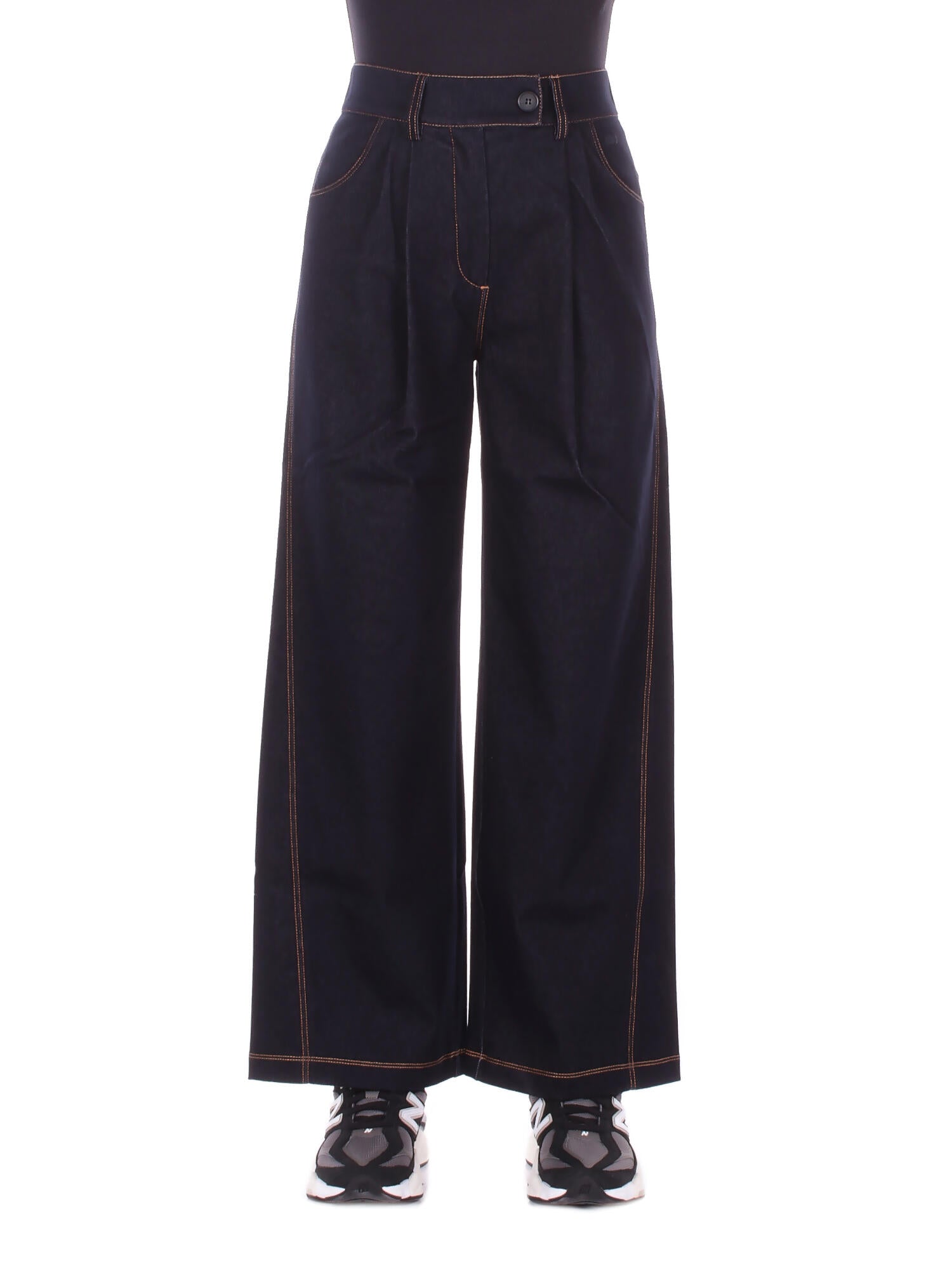 MAX MARA Donna Pantalone 2616781017600 003 Mml sarta Blu navy