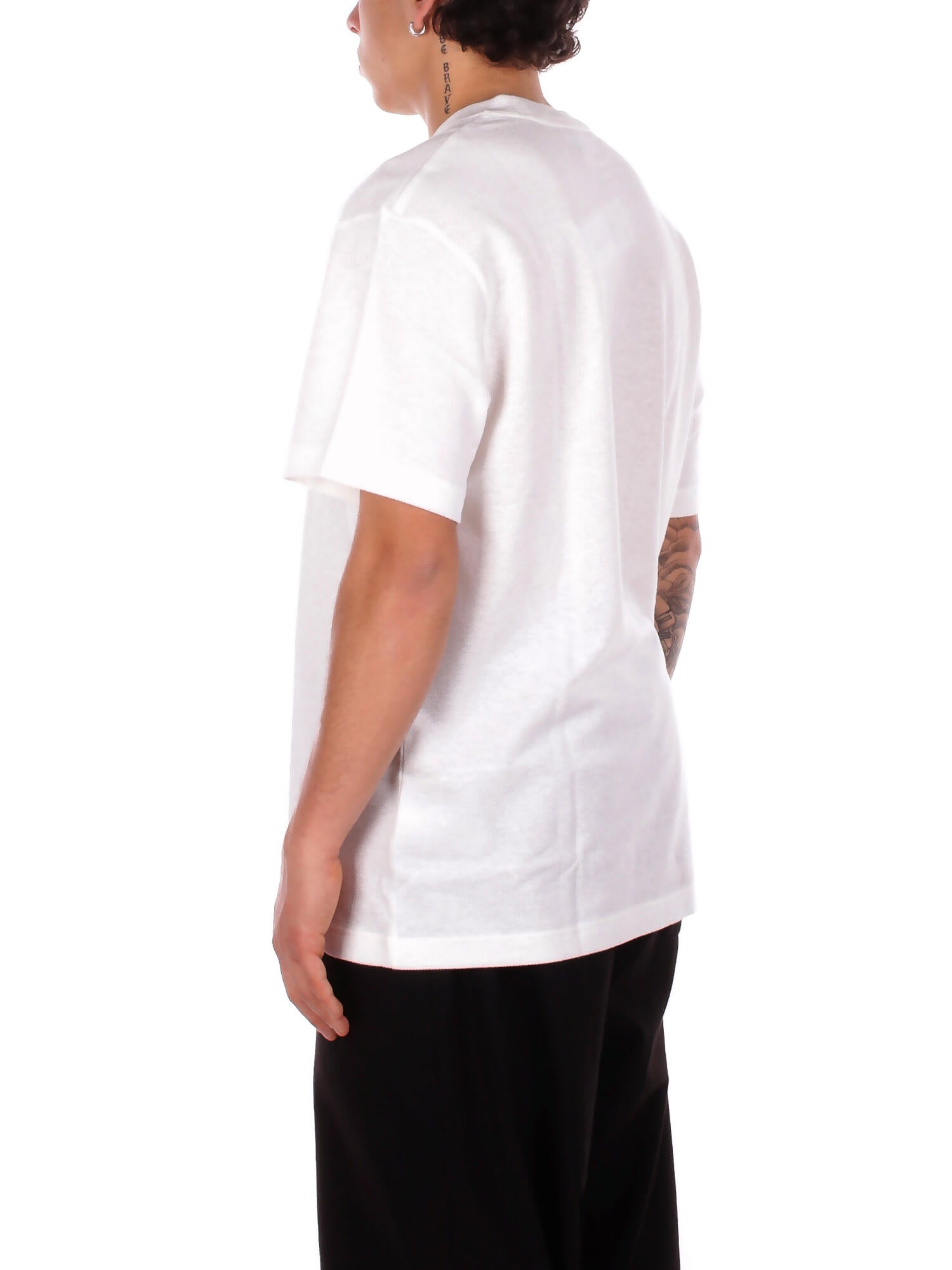 LACOSTE Uomo T-shirt TH0629 70V Tee shirt Farina