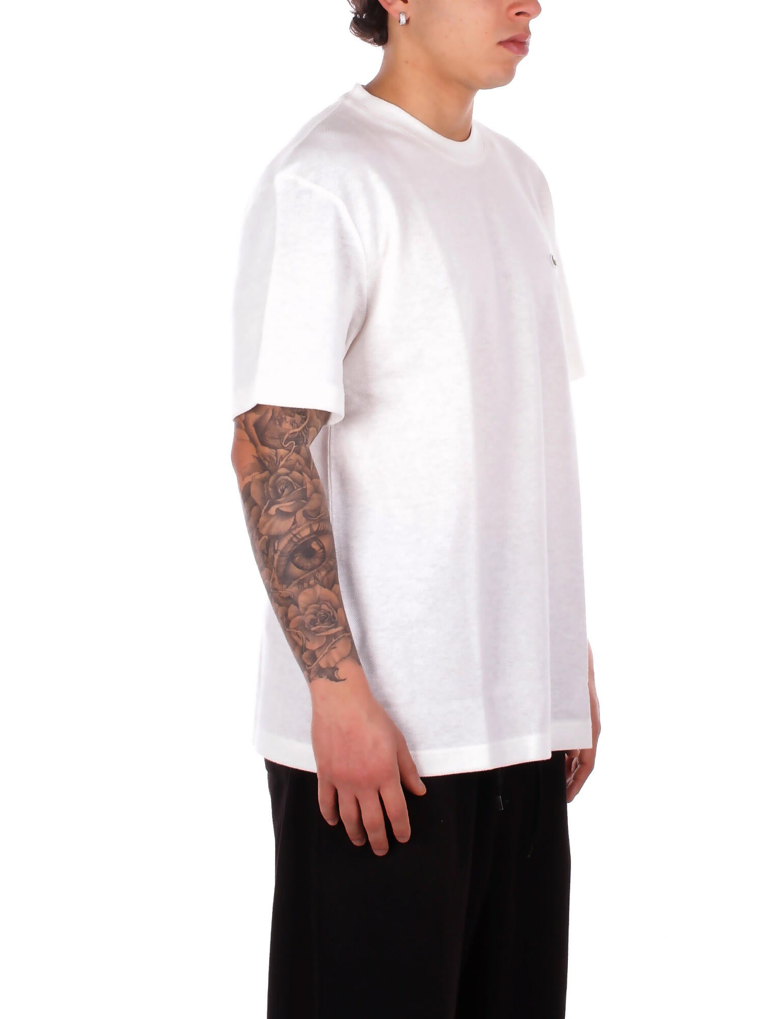 LACOSTE Uomo T-shirt TH0629 70V Tee shirt Farina