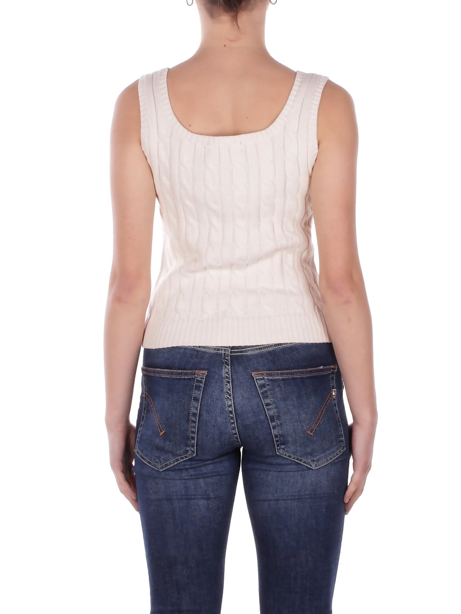RALPH LAUREN Donna Canotta 200862152 001 Riduan sleeveless pullover Crema