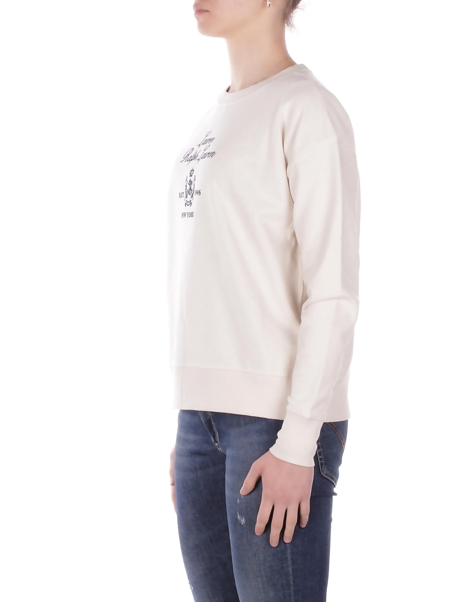 RALPH LAUREN Donna Maglia 200P03726 002 Kappy long sleeve sweatshirt Crema