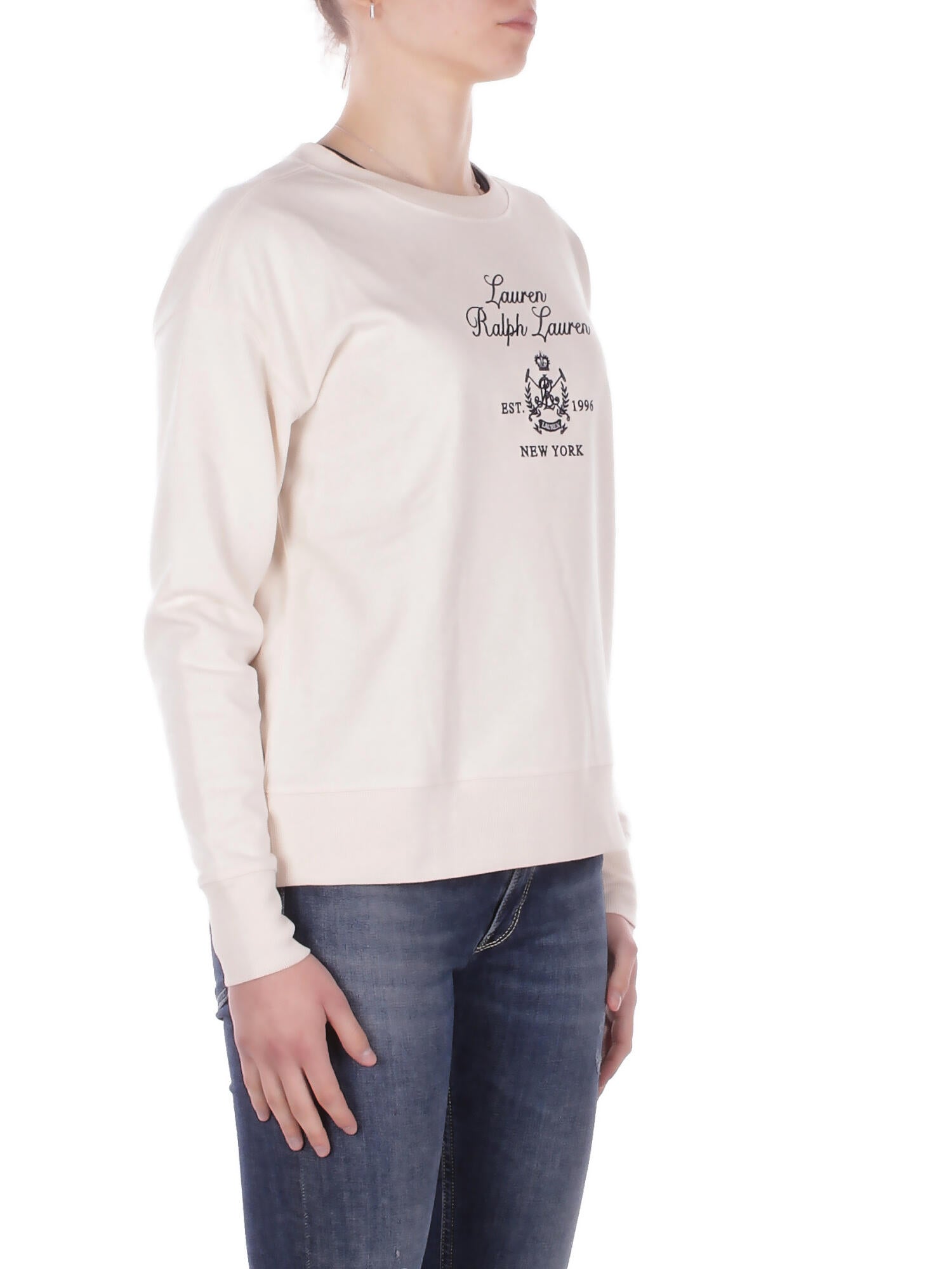 RALPH LAUREN Donna Maglia 200P03726 002 Kappy long sleeve sweatshirt Crema