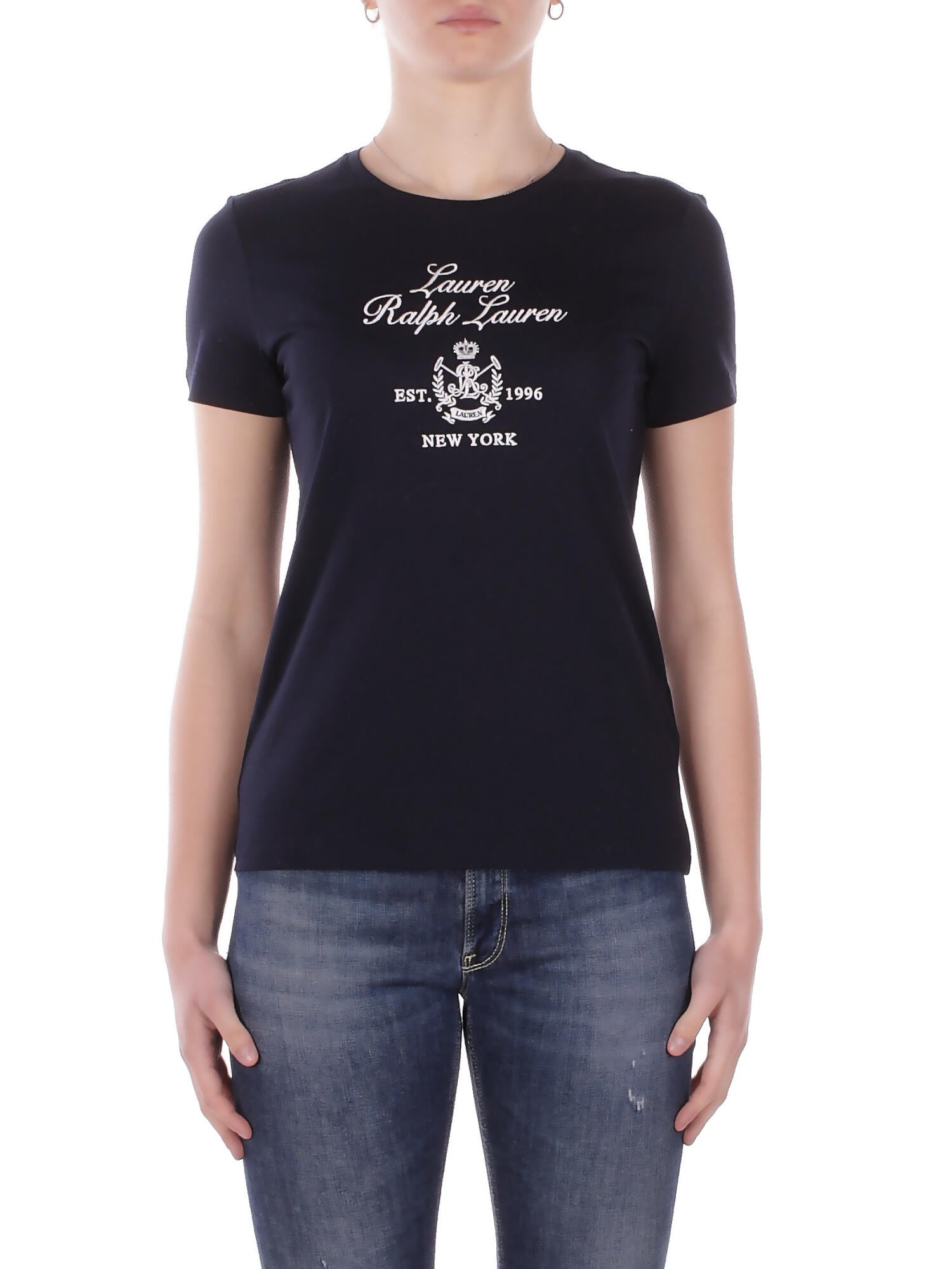 RALPH LAUREN Donna T-shirt 200P03725 001 Katlin short sleeve t -shirt Navy