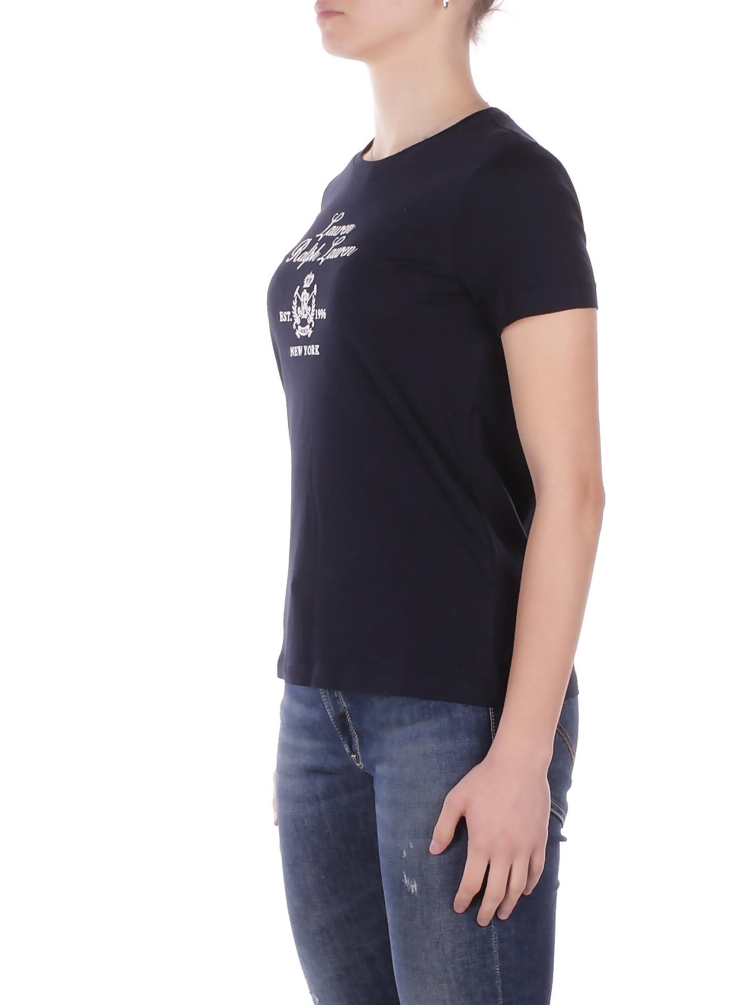 RALPH LAUREN Donna T-shirt 200P03725 001 Katlin short sleeve t -shirt Navy