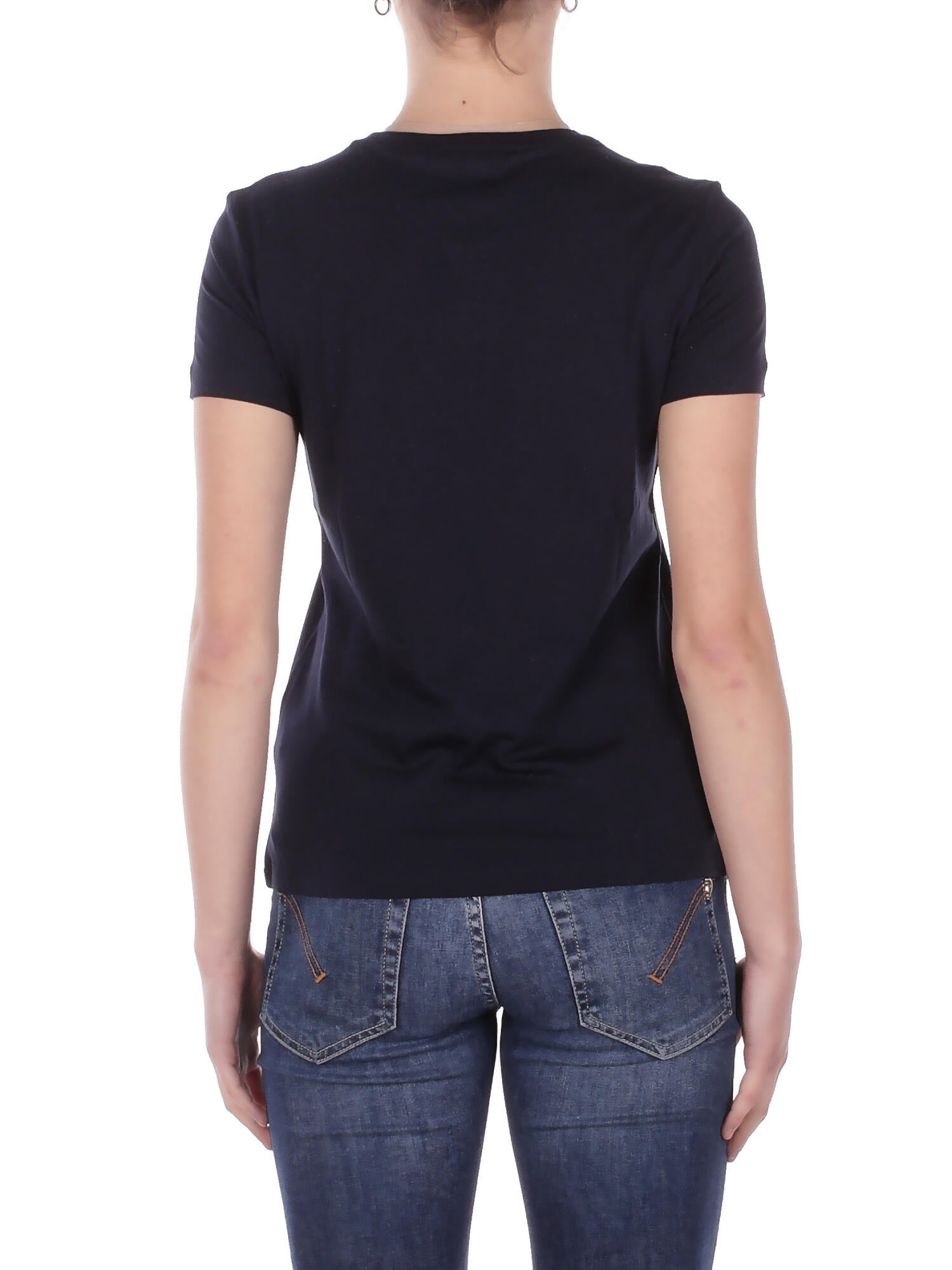 RALPH LAUREN Donna T-shirt 200P03725 001 Katlin short sleeve t -shirt Navy