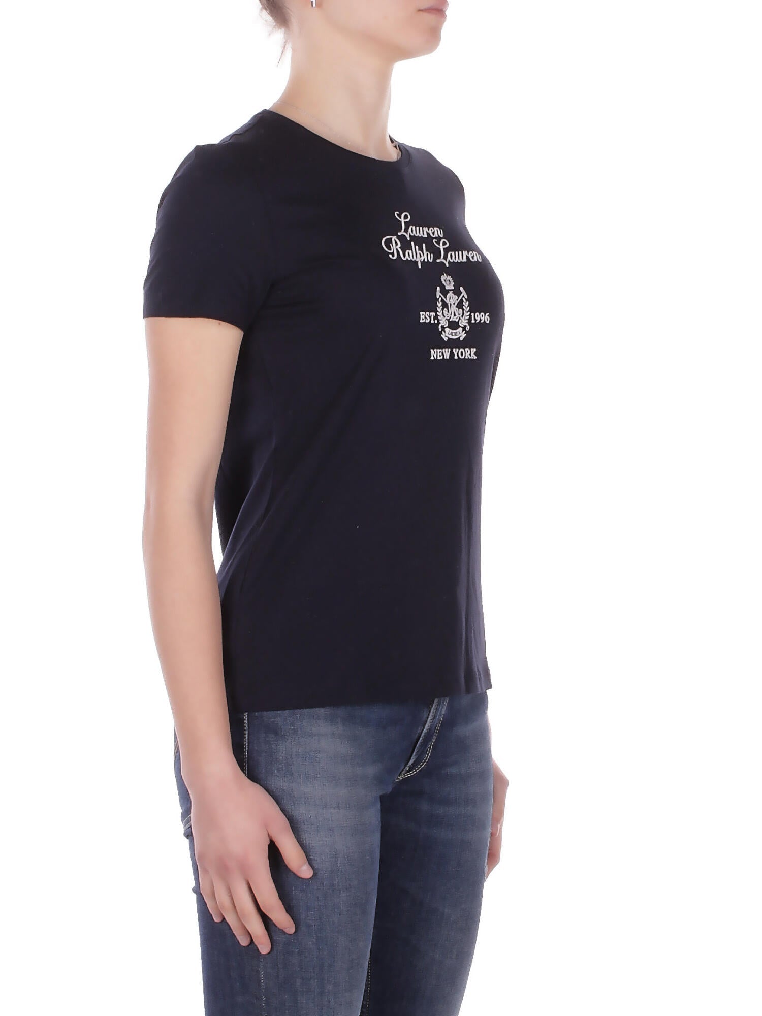 RALPH LAUREN Donna T-shirt 200P03725 001 Katlin short sleeve t -shirt Navy