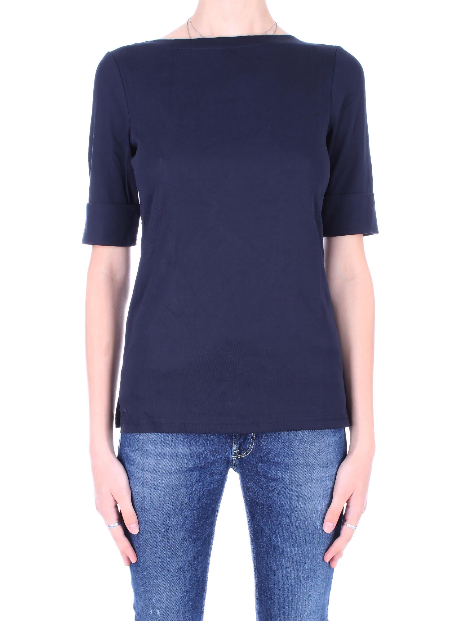 RALPH LAUREN Donna Maglia 200654963 079 Judy elbow sleeve knit Navy
