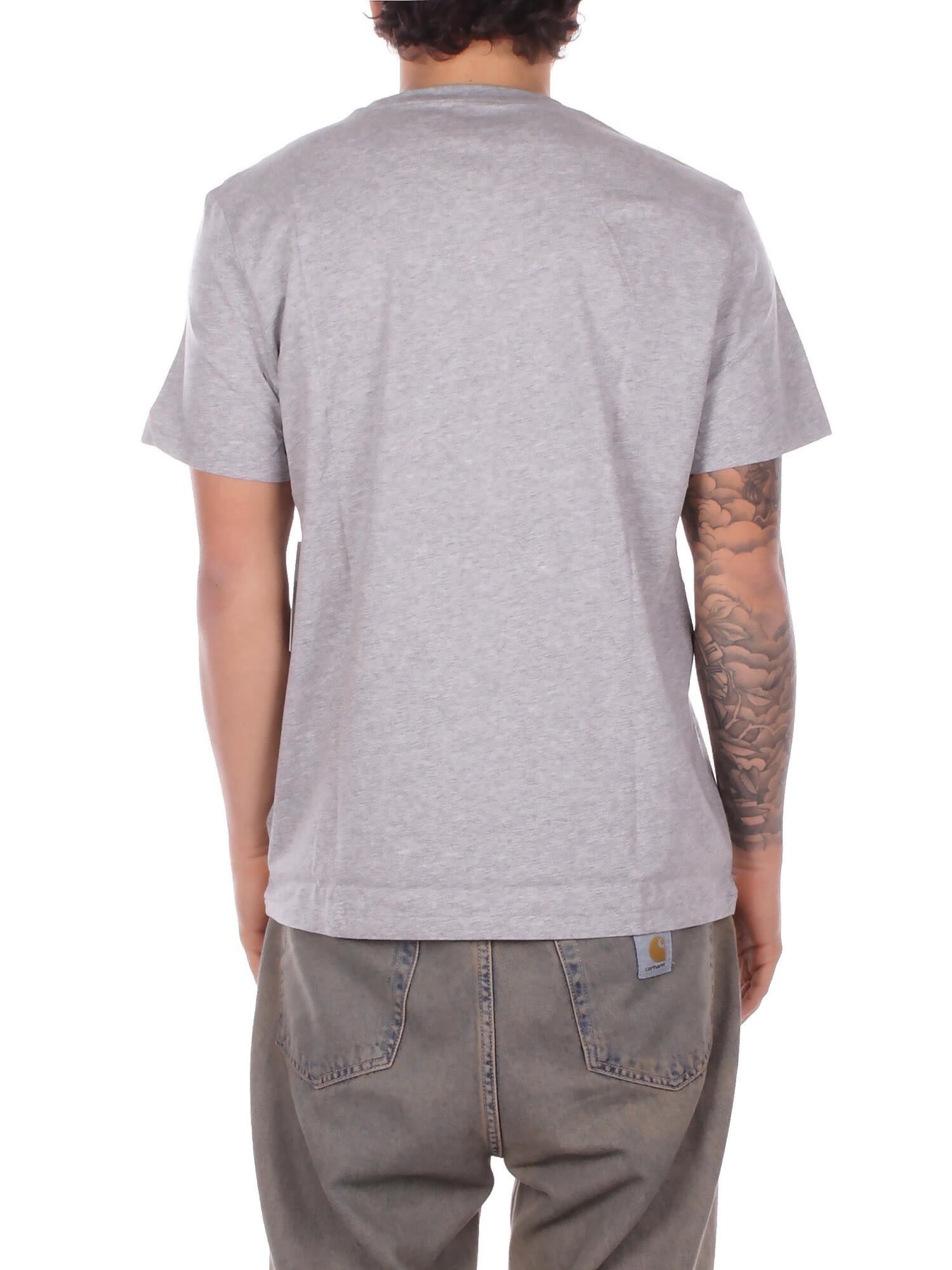 RALPH LAUREN Uomo T-shirt 714844756 008 S\s crew sleep top Grigio navy