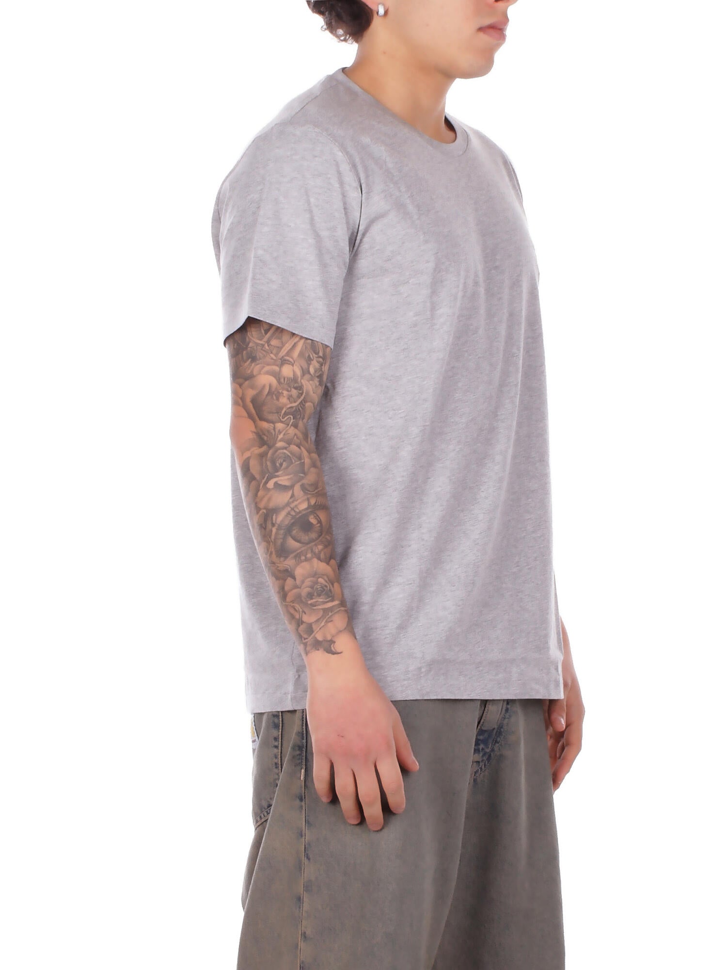 RALPH LAUREN Uomo T-shirt 714844756 008 S\s crew sleep top Grigio navy