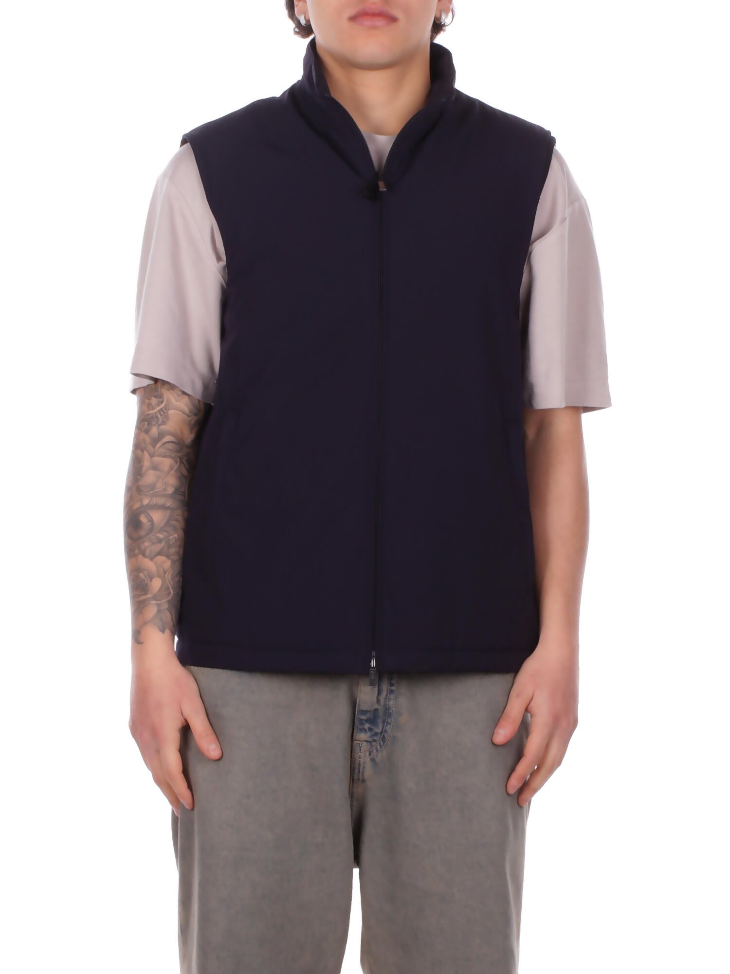 FAY Uomo Gilet NAM1052063 SVUWU807 Fay wind vest Blu navy