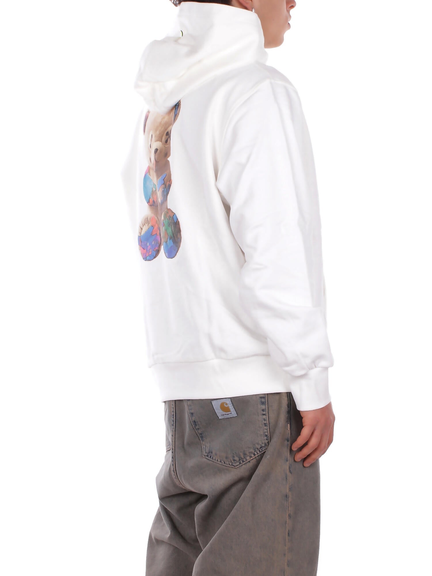 BARROW Unisex Felpa S6BWUAHS075 412 Hoodie Panna