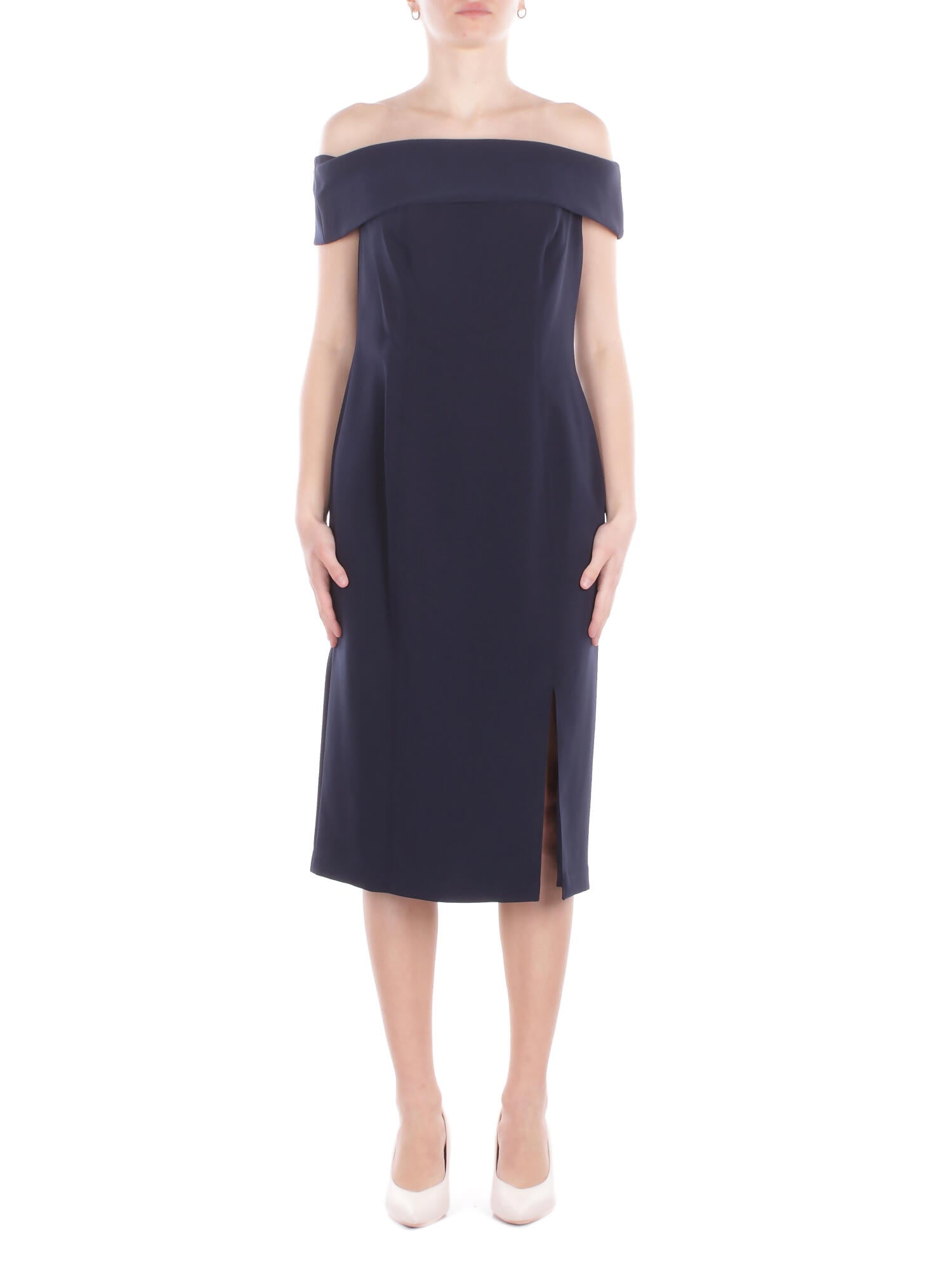 RALPH LAUREN Donna Abito 253982166 005 Woven bodycon dresses Navy