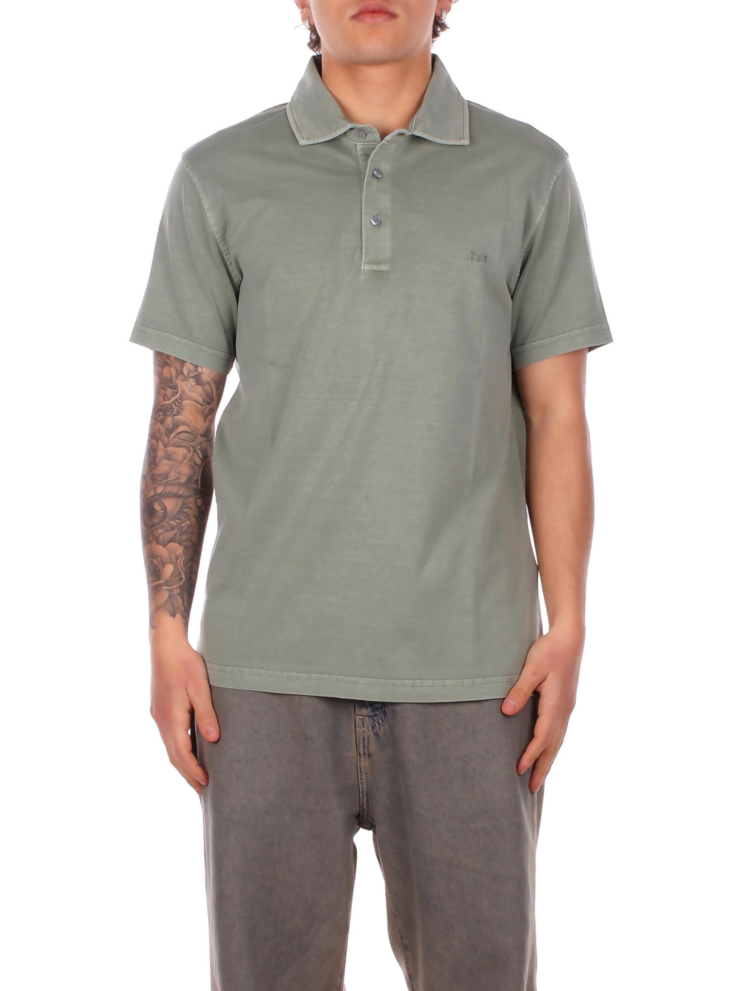FAY Uomo Polo NPMB252143 TUY1V400 Polo fay jersey fros embroider Prato