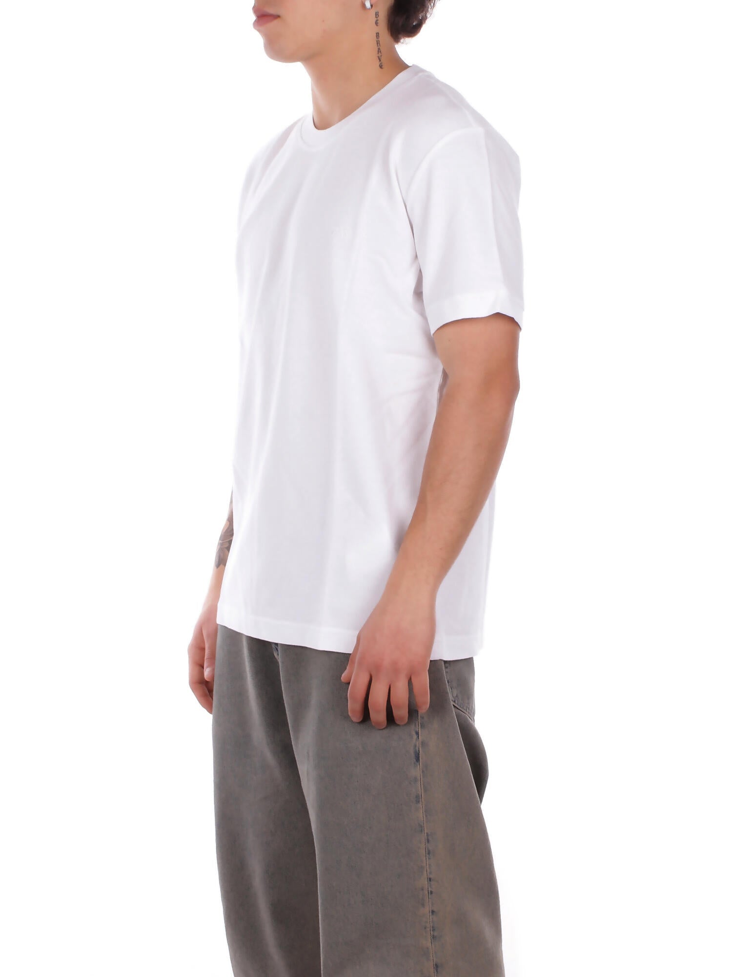 FAY Uomo T-shirt NPMB352136 TZEFB001 T-shirt fay piquet tinto frost Bianco