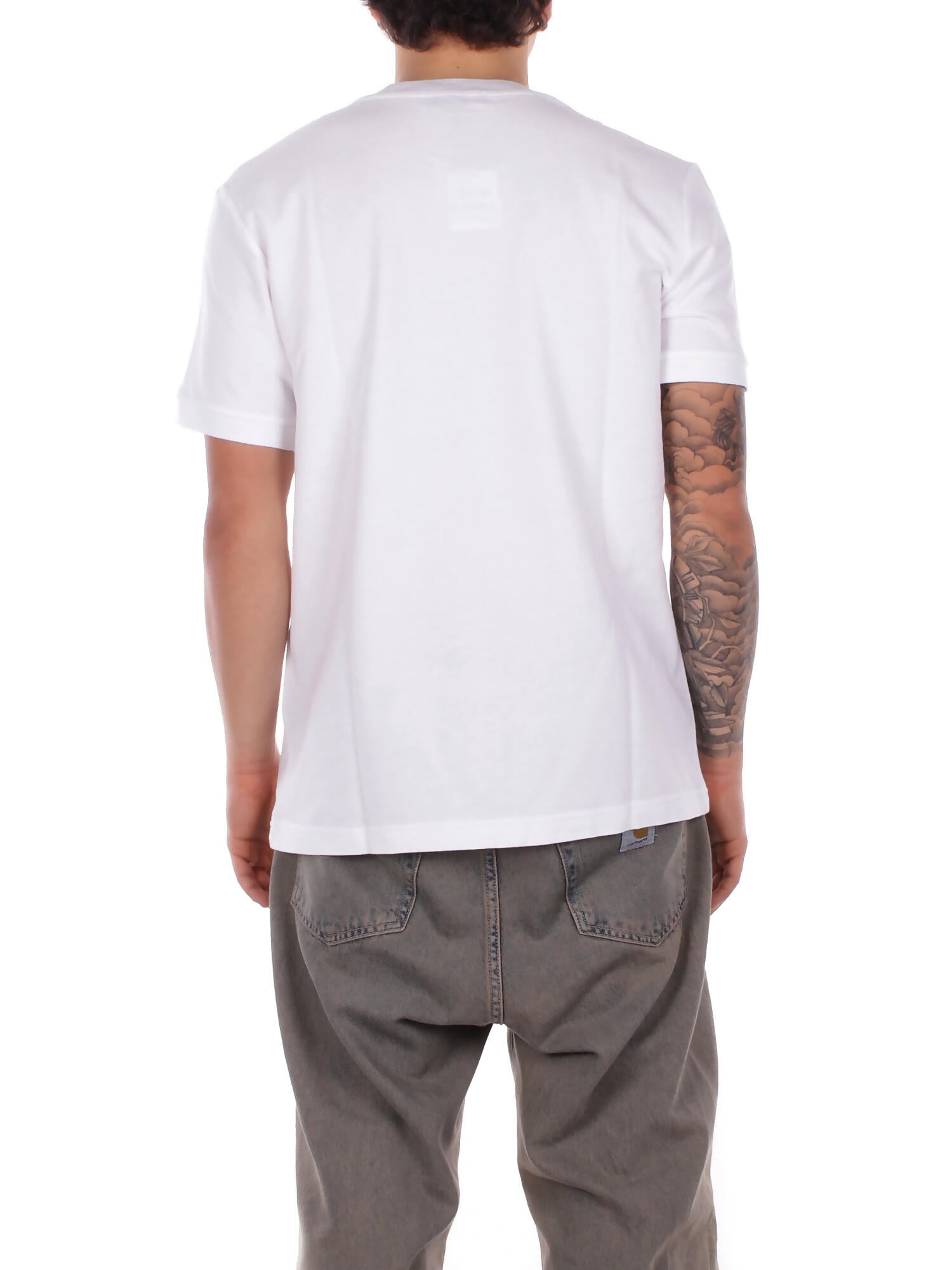 FAY Uomo T-shirt NPMB352136 TZEFB001 T-shirt fay piquet tinto frost Bianco