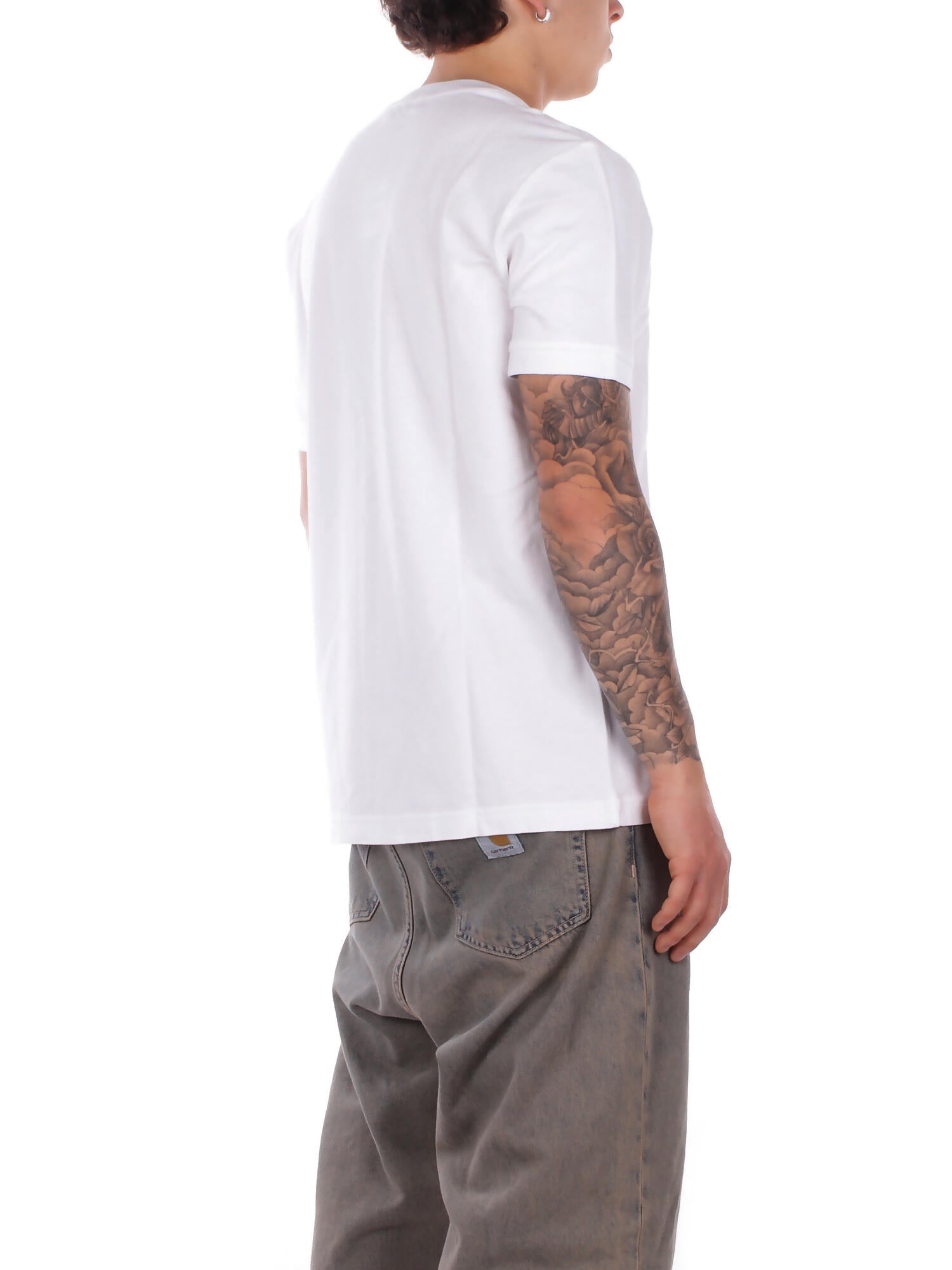 FAY Uomo T-shirt NPMB352136 TZEFB001 T-shirt fay piquet tinto frost Bianco