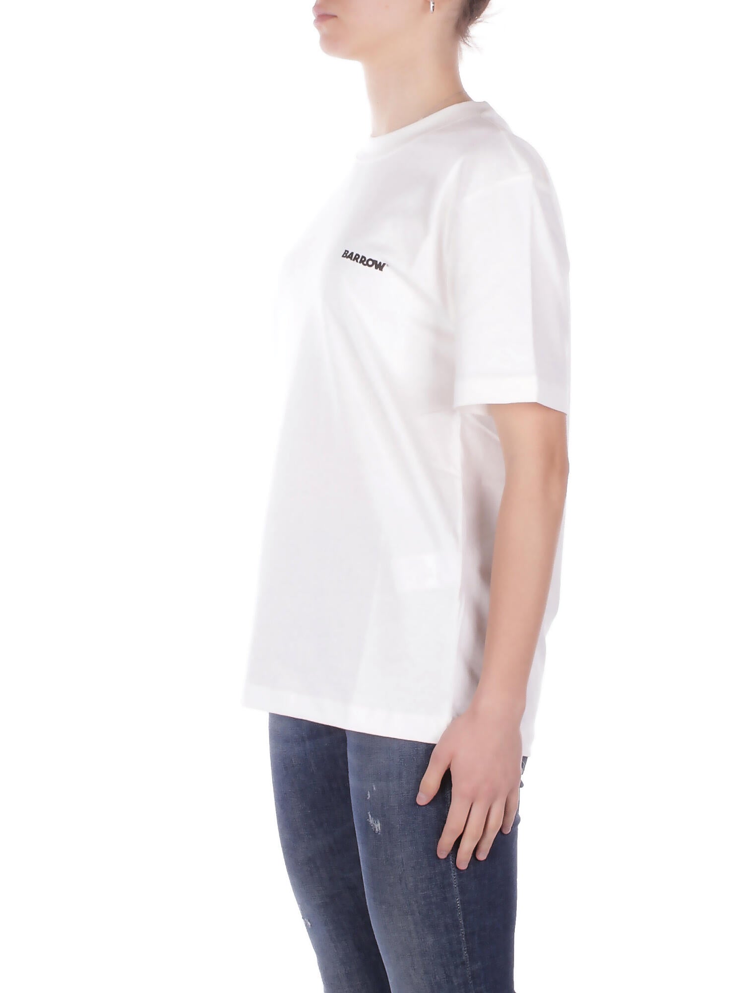 BARROW Unisex T-shirt S6BWUATH010 412 Jersey t-shirt Panna
