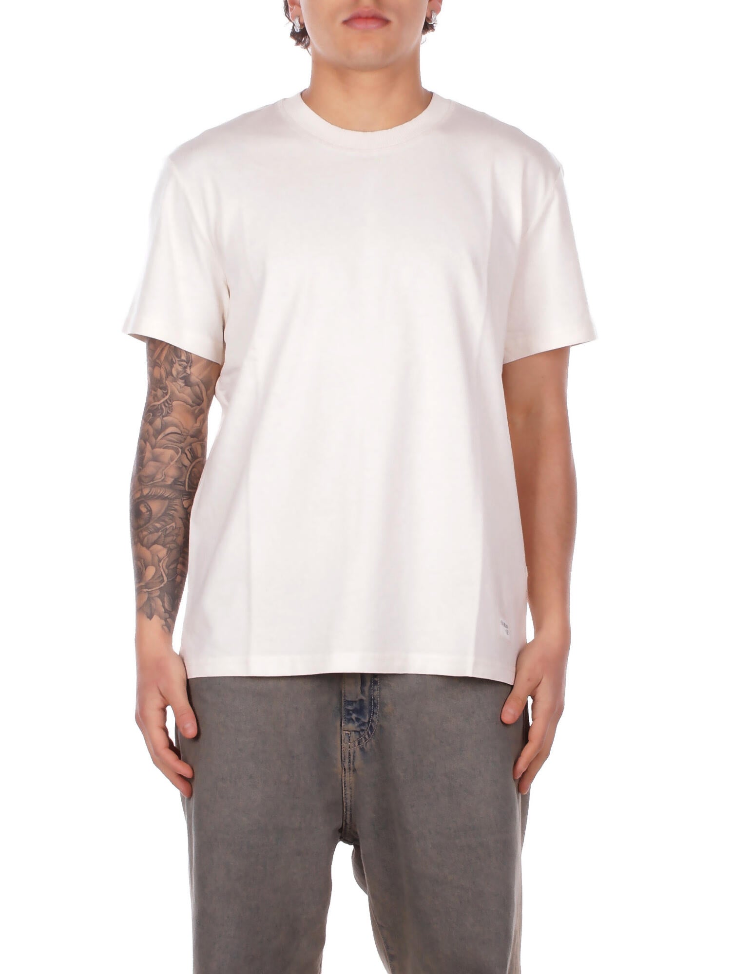 FAY Uomo T-shirt MPMB352119 TZGDB003 T-shirt archive Panna
