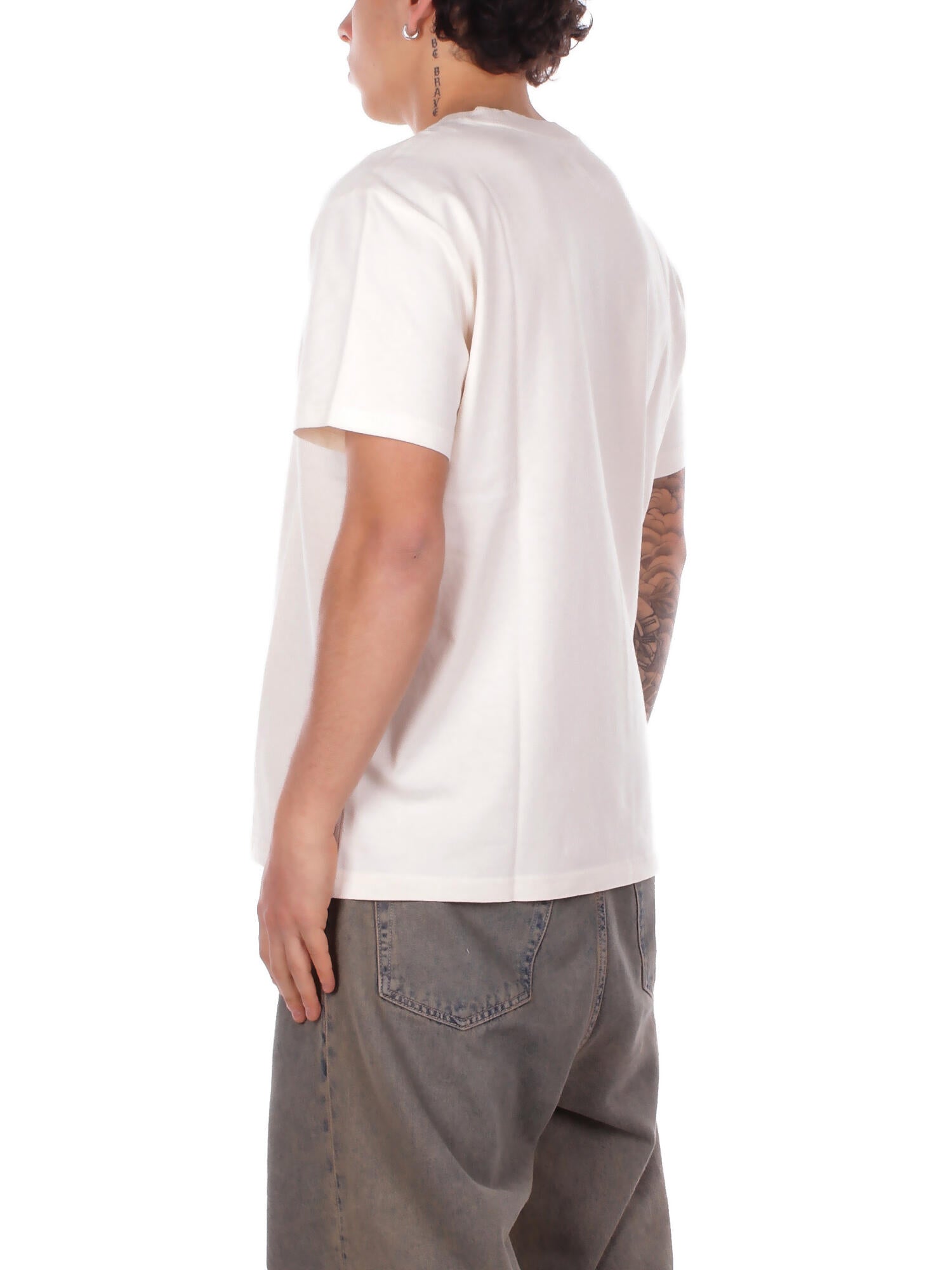 FAY Uomo T-shirt MPMB352119 TZGDB003 T-shirt archive Panna