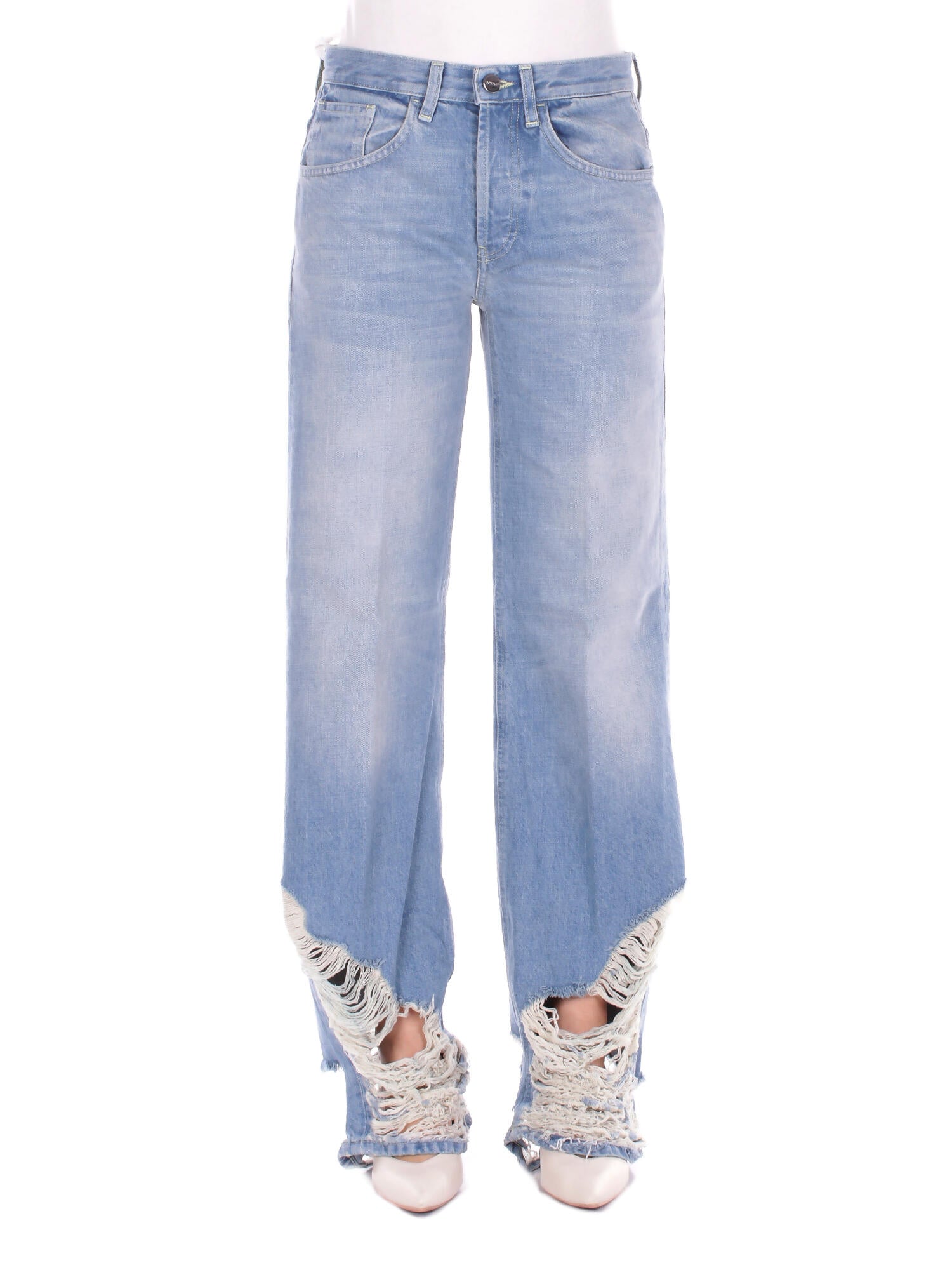 DONDUP Donna Jeans DP427DF0283D 800 Jeans 5tasche wide leg jacklyn Blu denim