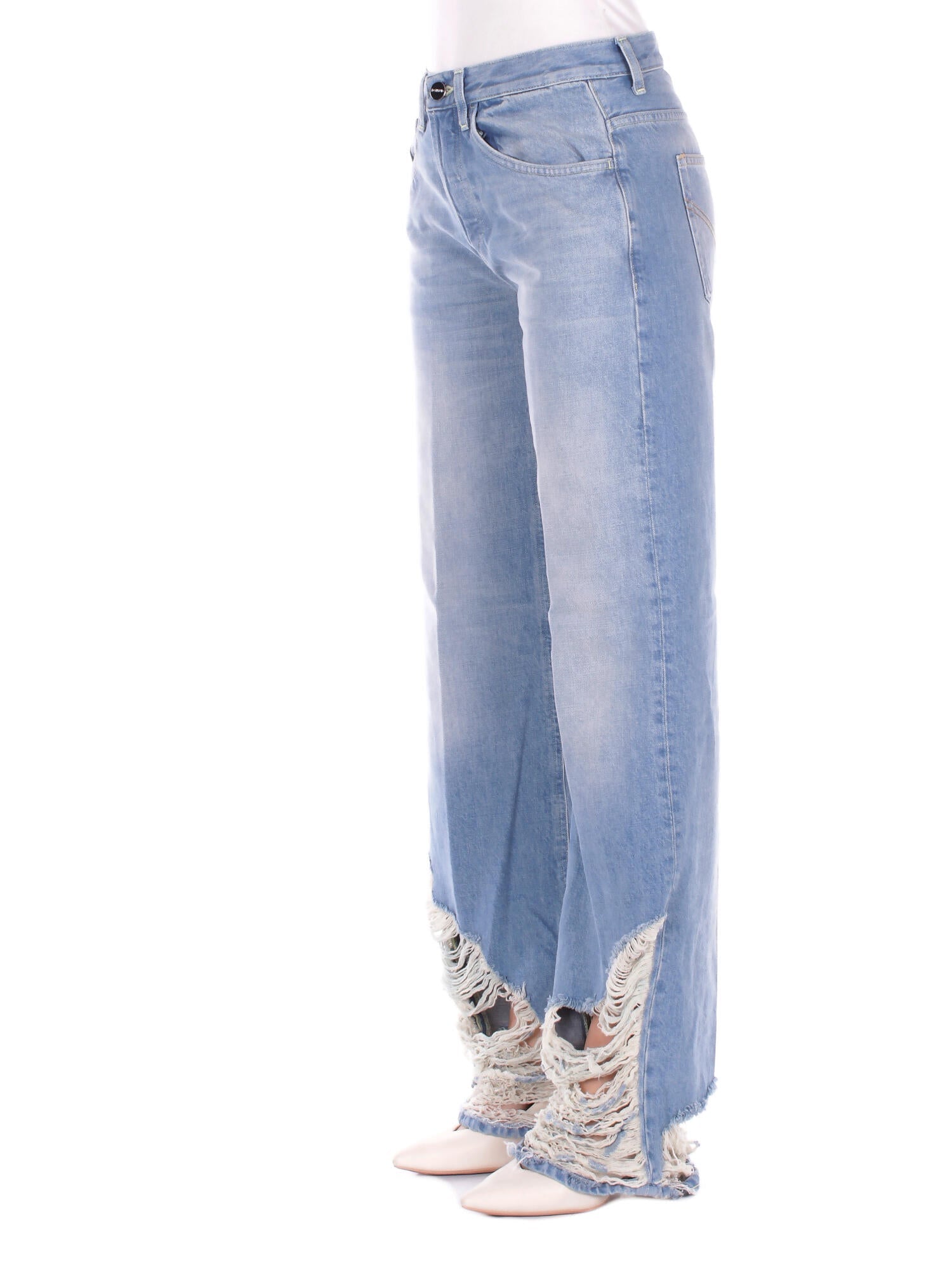 DONDUP Donna Jeans DP427DF0283D 800 Jeans 5tasche wide leg jacklyn Blu denim