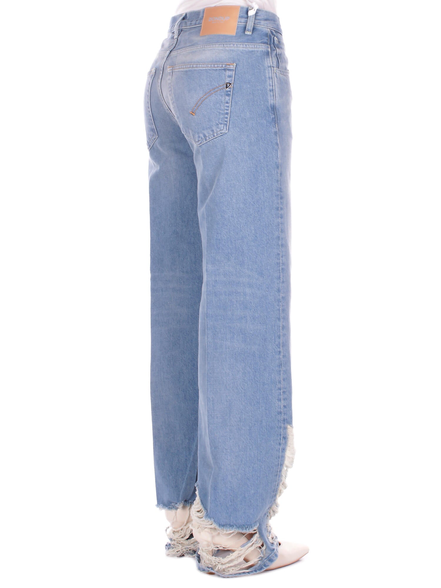 DONDUP Donna Jeans DP427DF0283D 800 Jeans 5tasche wide leg jacklyn Blu denim