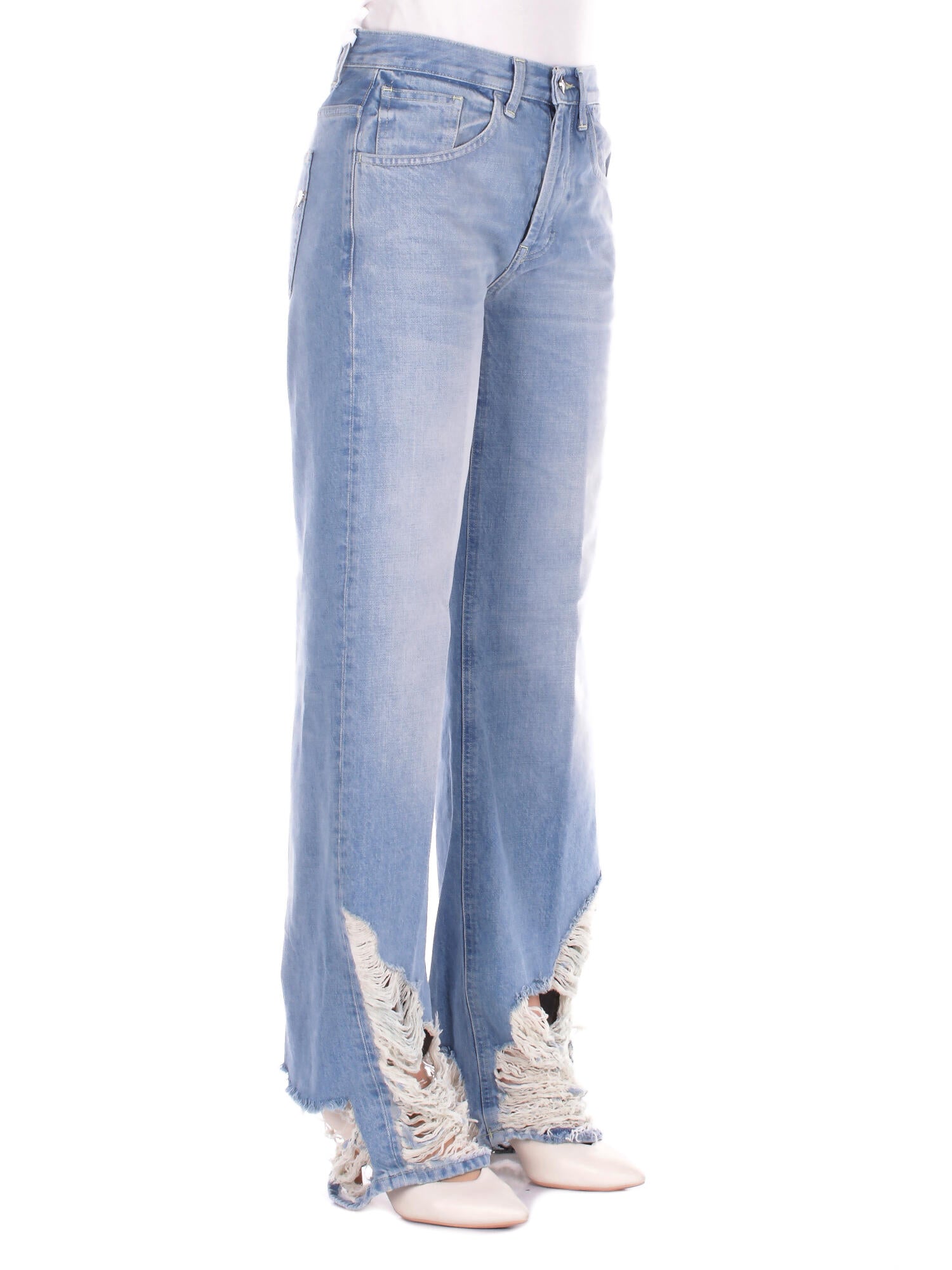 DONDUP Donna Jeans DP427DF0283D 800 Jeans 5tasche wide leg jacklyn Blu denim