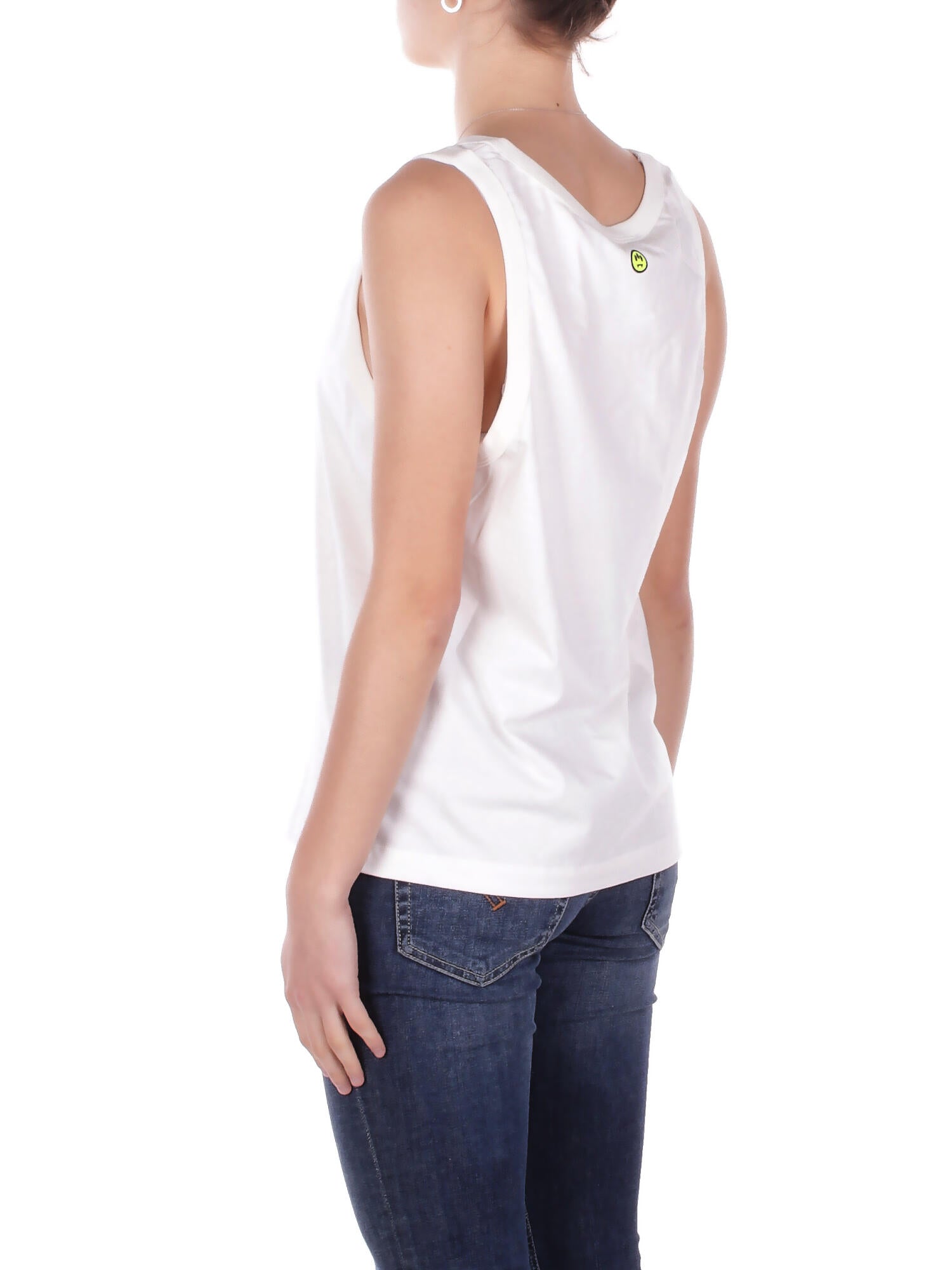 BARROW Unisex Canotta S6BWUATA008 412 Jersey tank top Panna