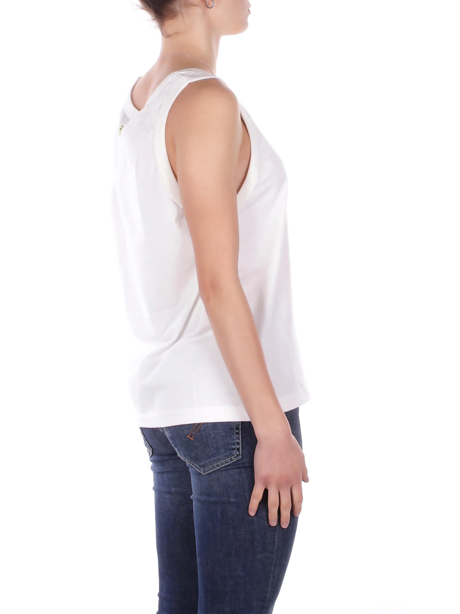 BARROW Unisex Canotta S6BWUATA008 412 Jersey tank top Panna