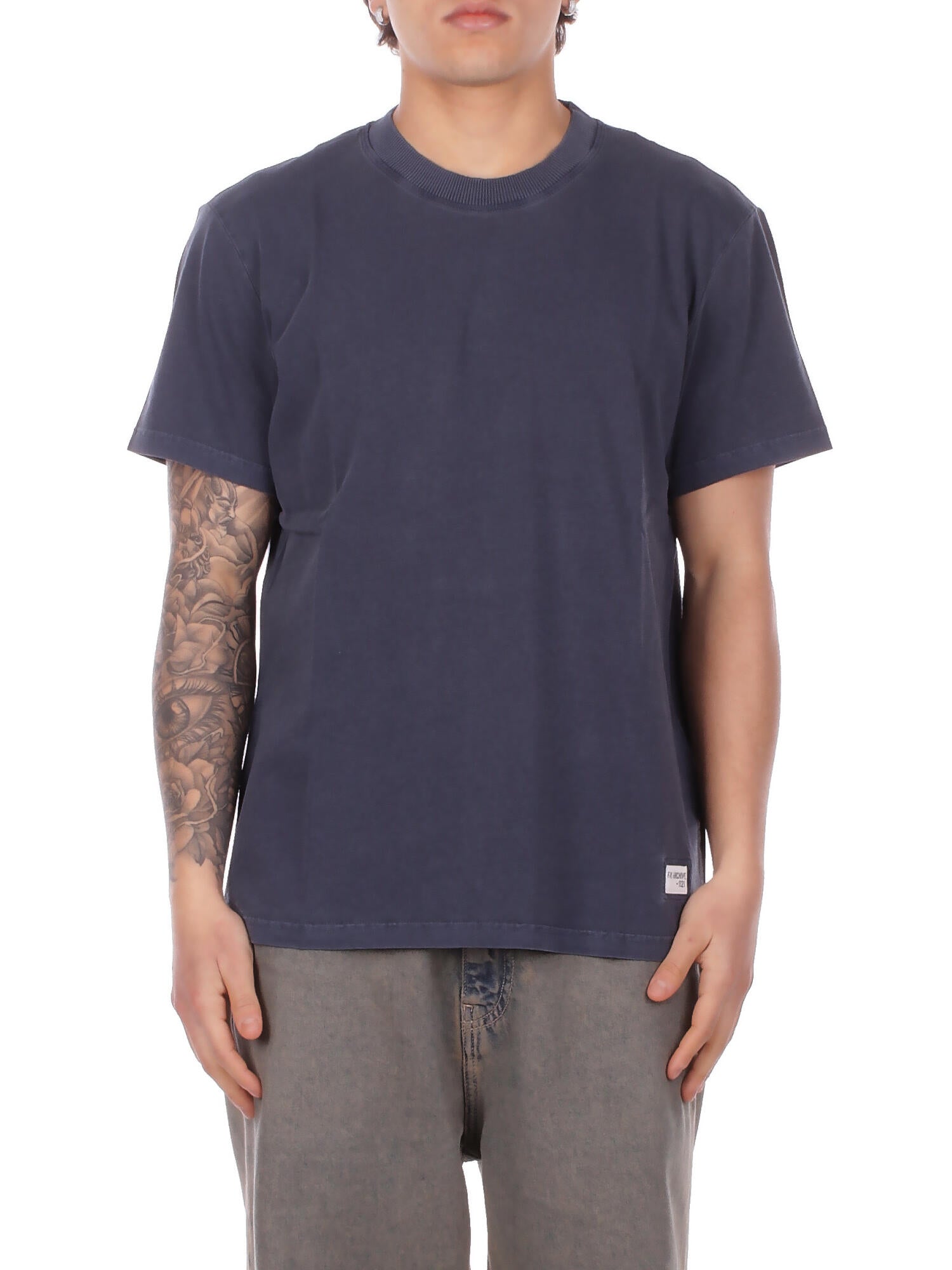FAY Uomo T-shirt MPMB352119 TZGDU807 T-shirt archive Blu navy