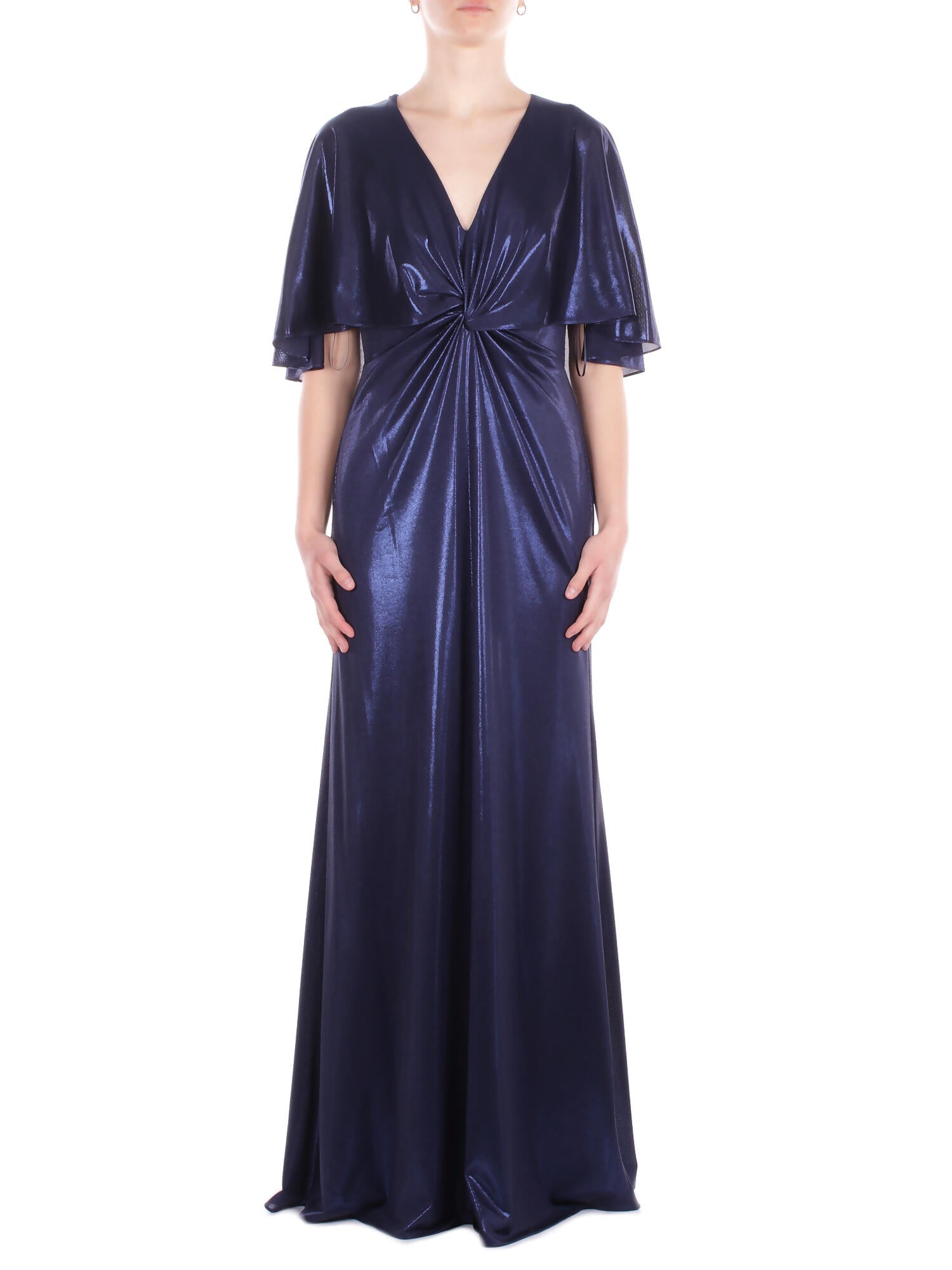 RALPH LAUREN Donna Abito 253P04061 003 Phinya short sleeve gown Navy