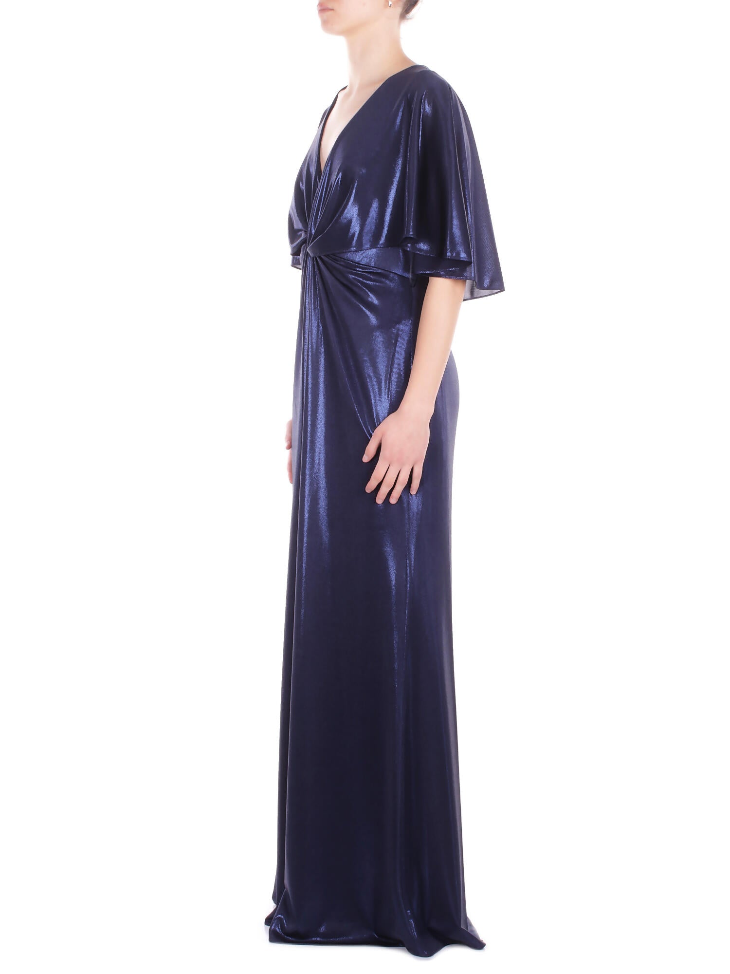 RALPH LAUREN Donna Abito 253P04061 003 Phinya short sleeve gown Navy