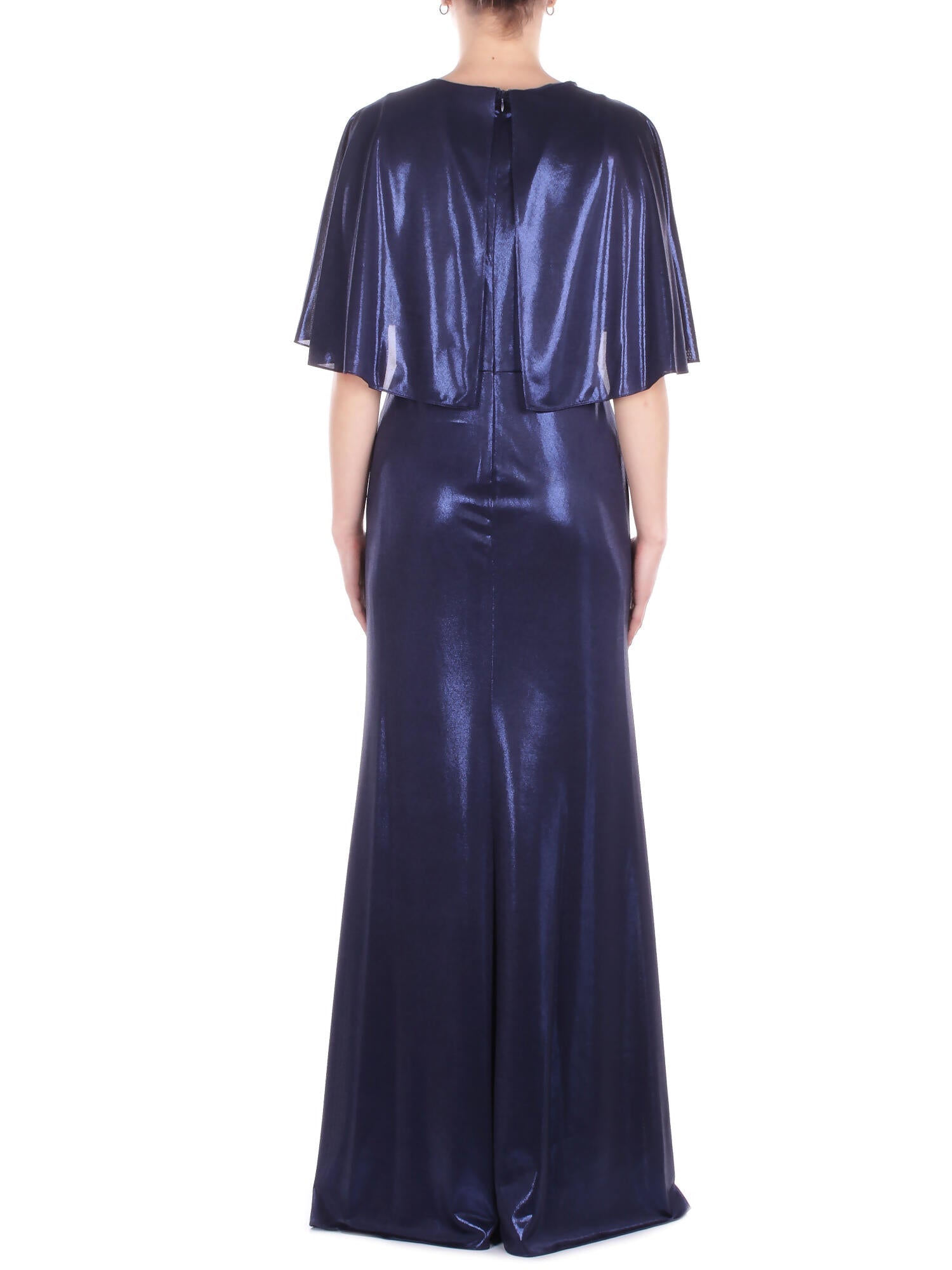 RALPH LAUREN Donna Abito 253P04061 003 Phinya short sleeve gown Navy