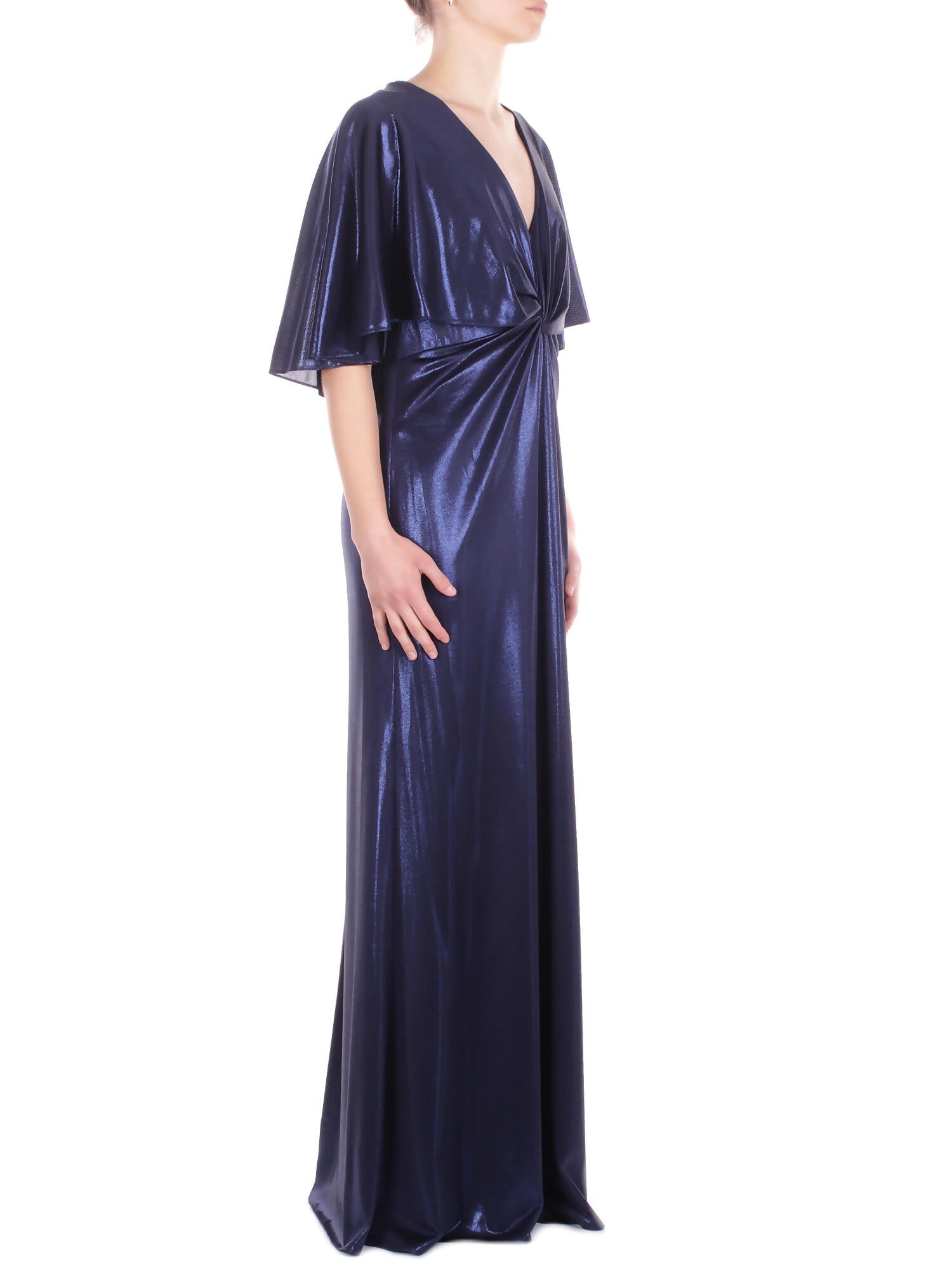 RALPH LAUREN Donna Abito 253P04061 003 Phinya short sleeve gown Navy
