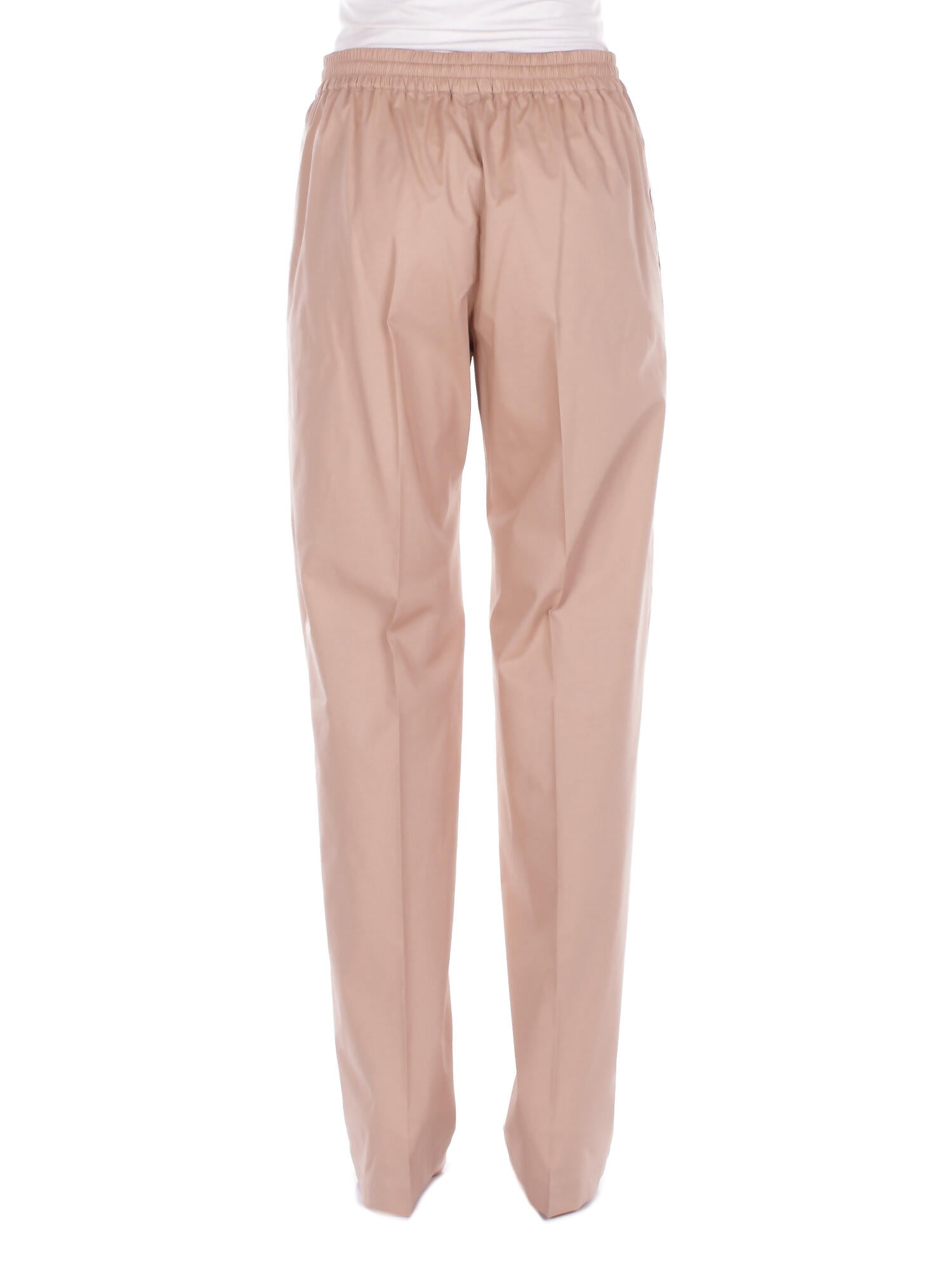 FAY Donna Pantalone NTW8152487 SZDHC603 Easy pant con coulisse placche Beige scuro