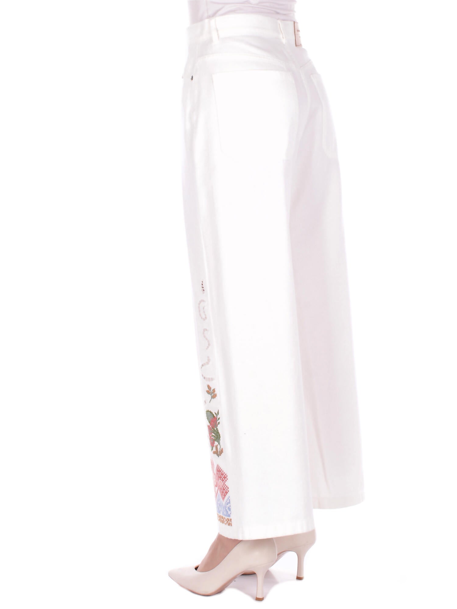 MAX MARA Donna Pantalone 2615131012600 009 Wkd dadunco White