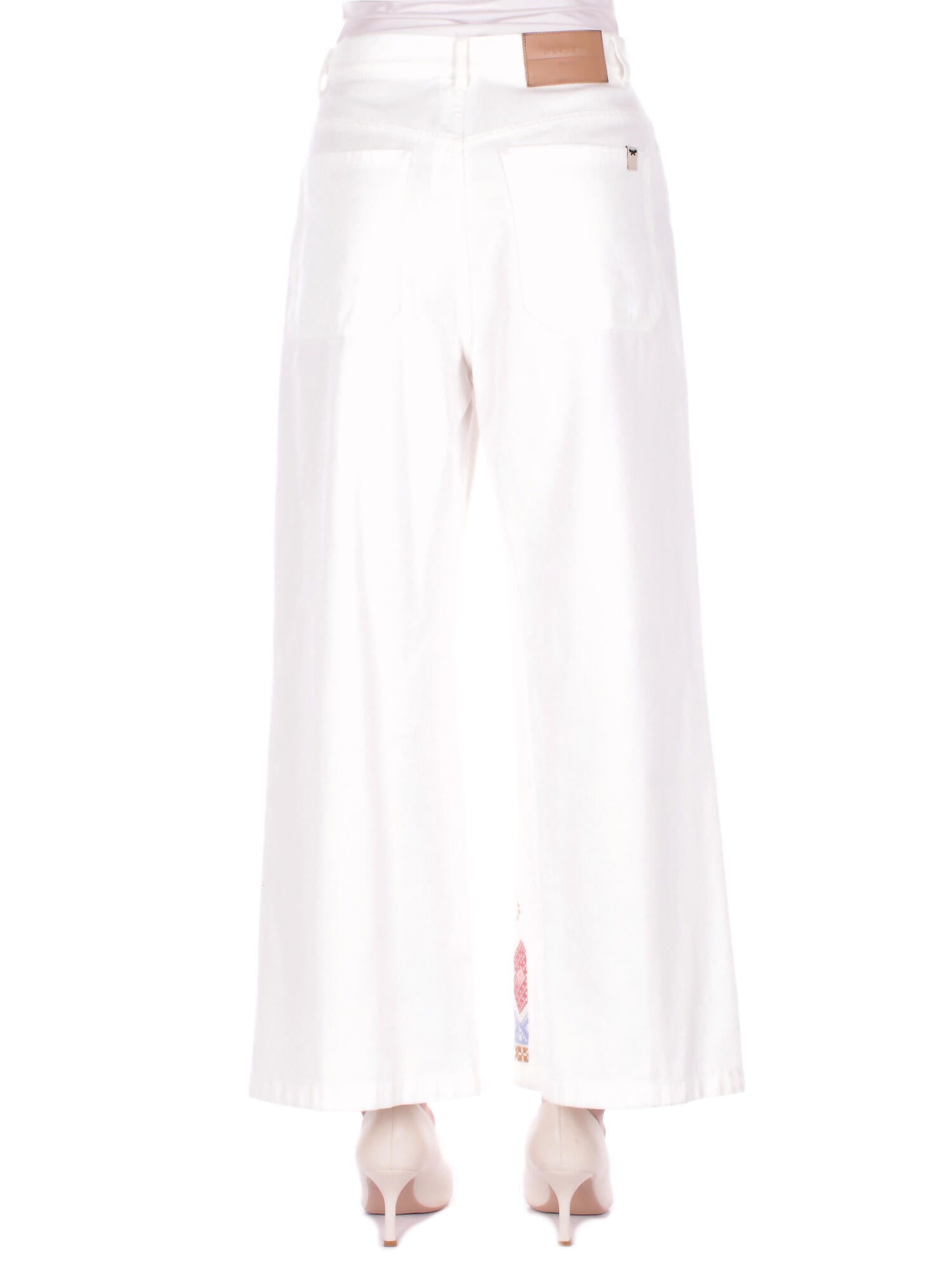 MAX MARA Donna Pantalone 2615131012600 009 Wkd dadunco White