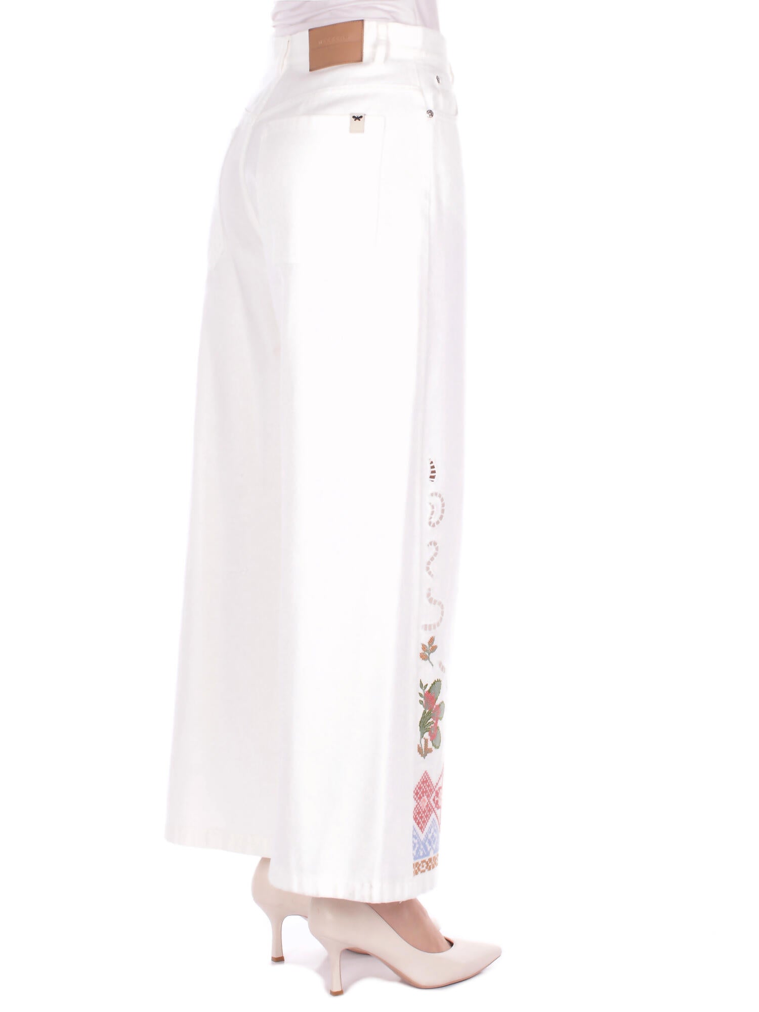 MAX MARA Donna Pantalone 2615131012600 009 Wkd dadunco White