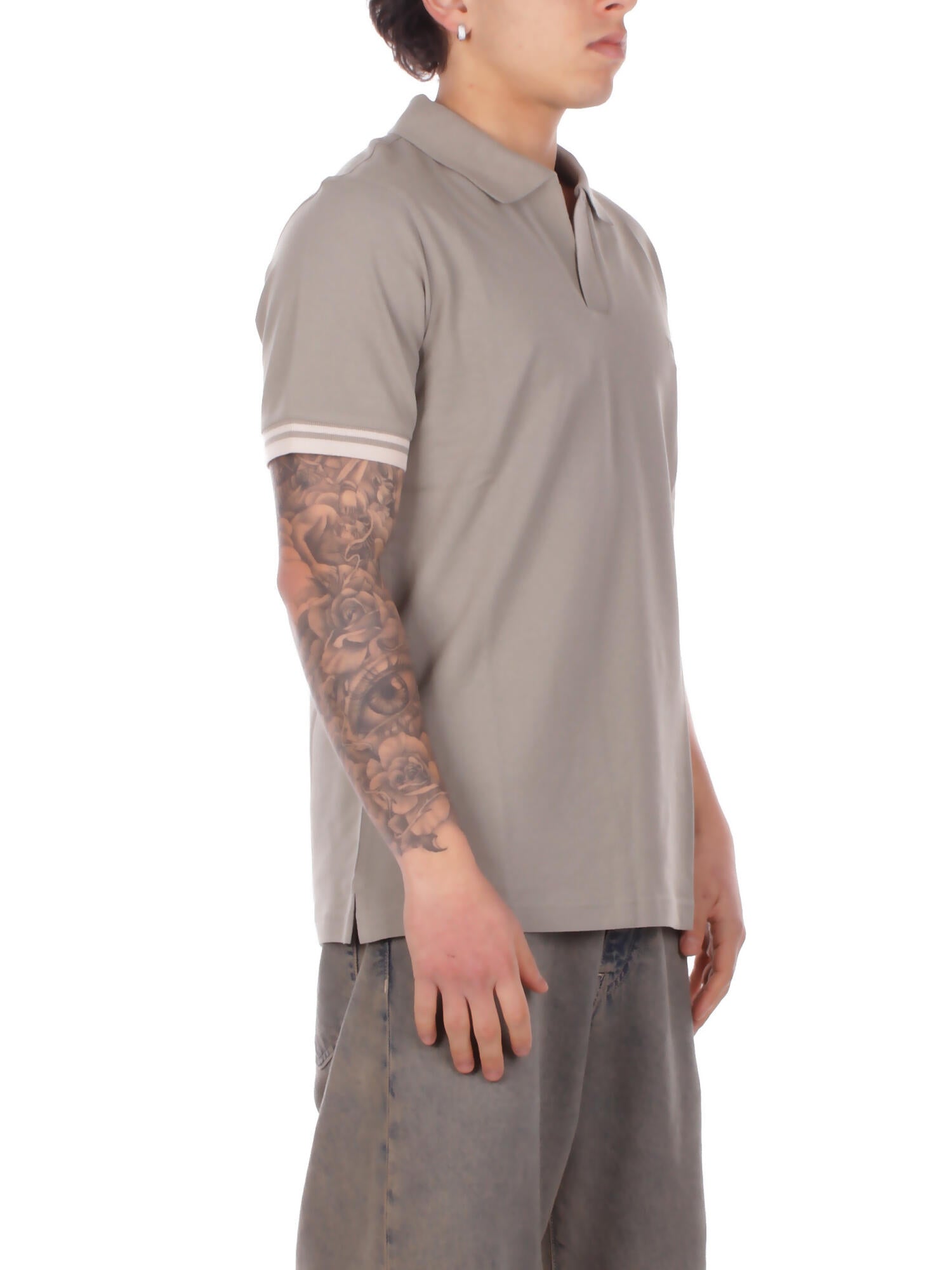 FAY Uomo Polo NPMB252141 STDWV618 Polo senza bot piquet str Tortora