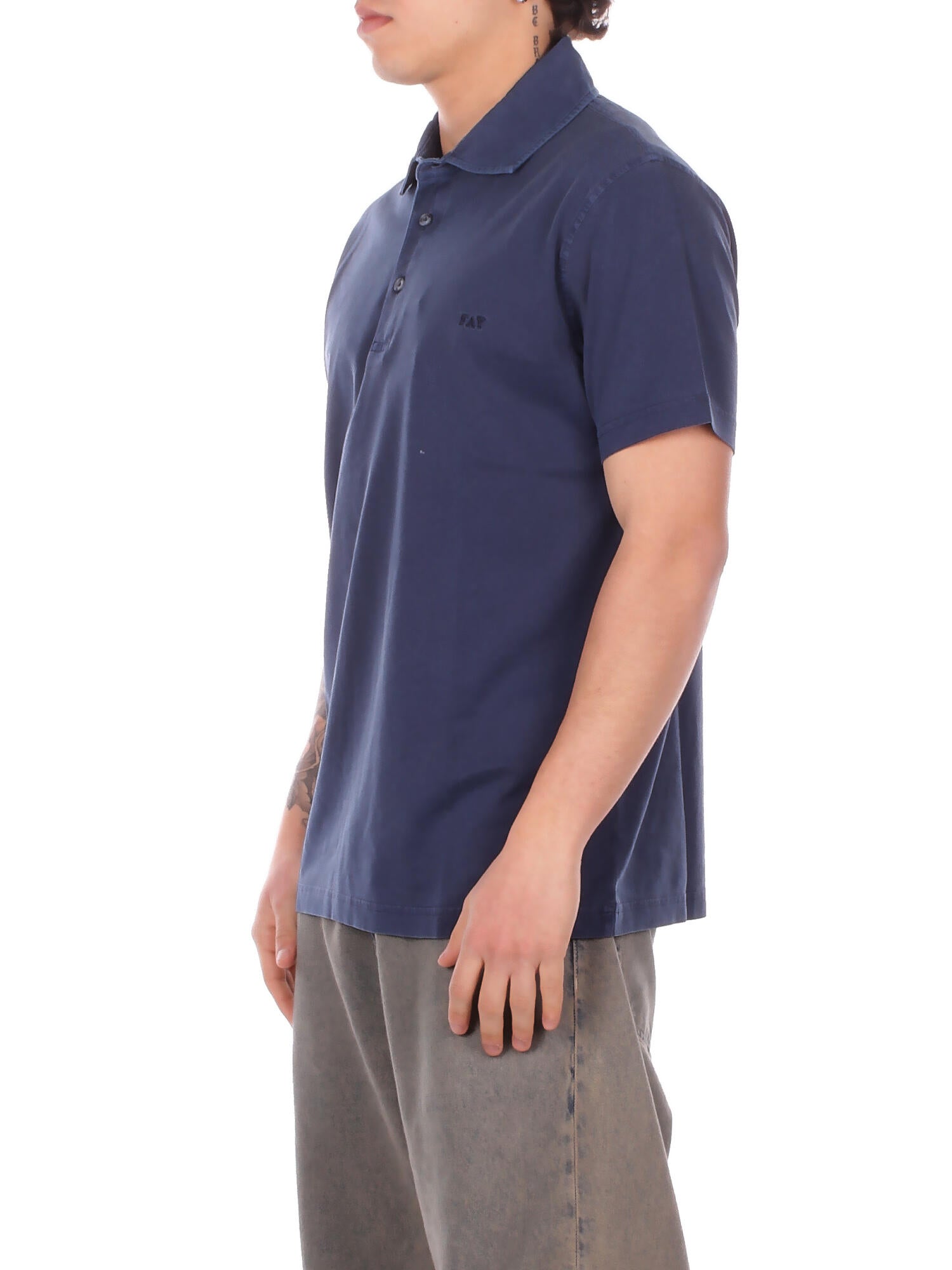 FAY Uomo Polo NPMB252143 TUY1U811 Polo fay jersey fros embroider Baltic