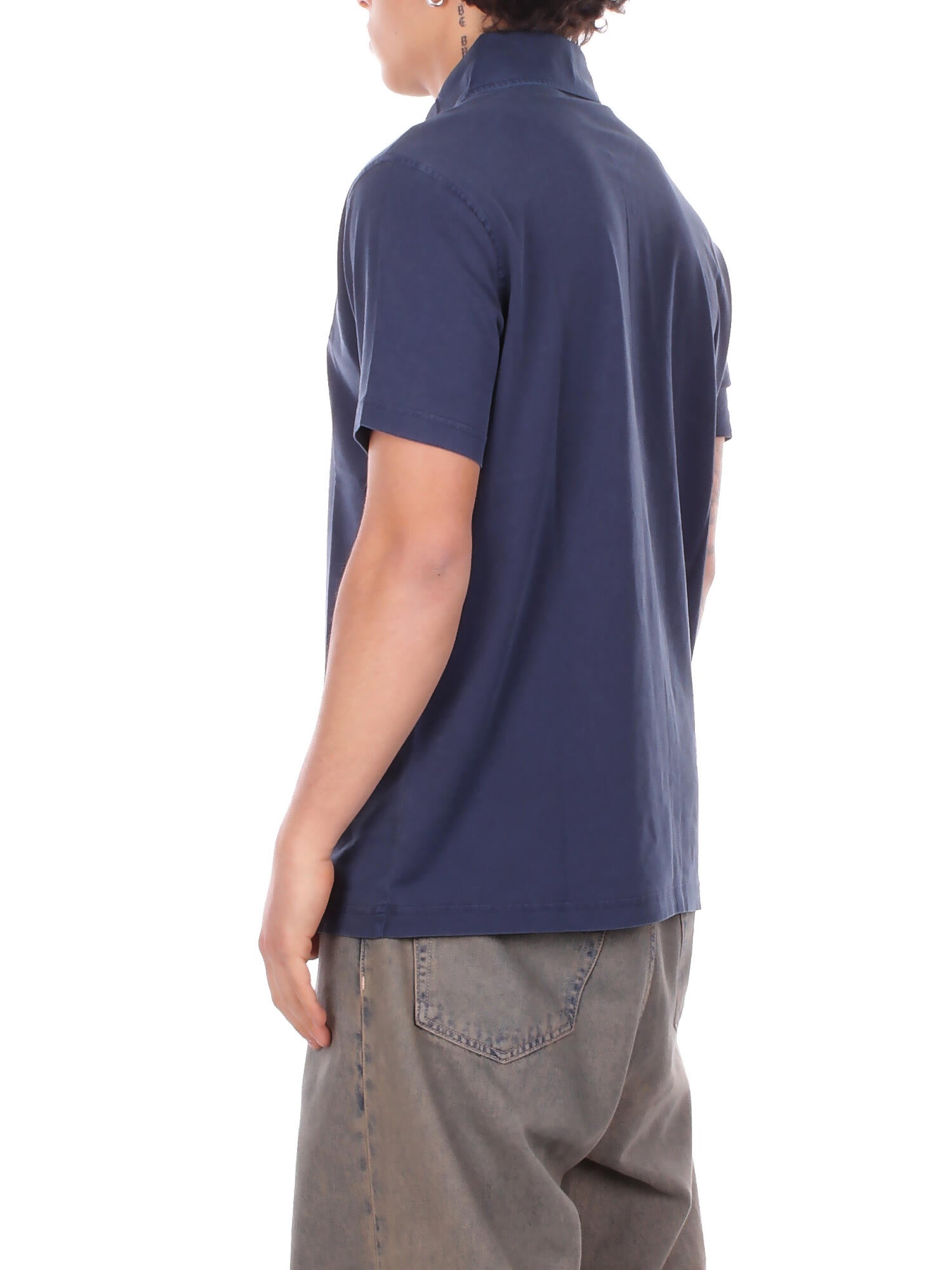 FAY Uomo Polo NPMB252143 TUY1U811 Polo fay jersey fros embroider Baltic