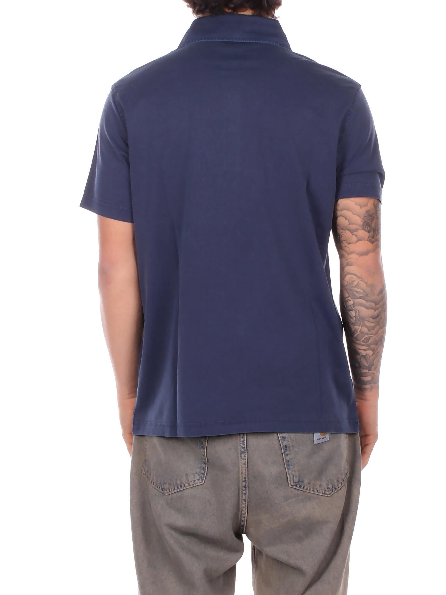 FAY Uomo Polo NPMB252143 TUY1U811 Polo fay jersey fros embroider Baltic